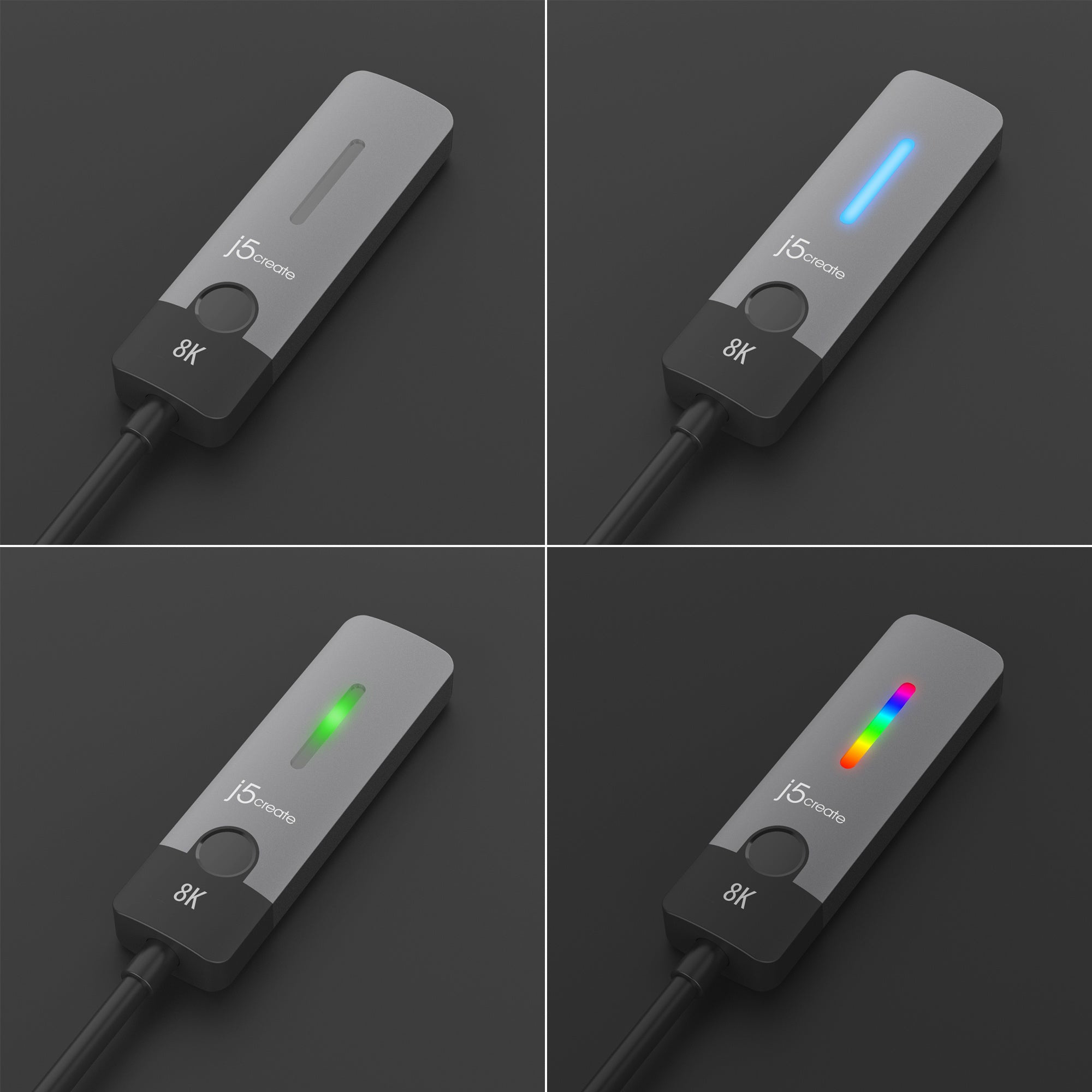 Адаптер J5CREATE 8K USB-C to HDMI v2.1 Silver (JCA157-N)