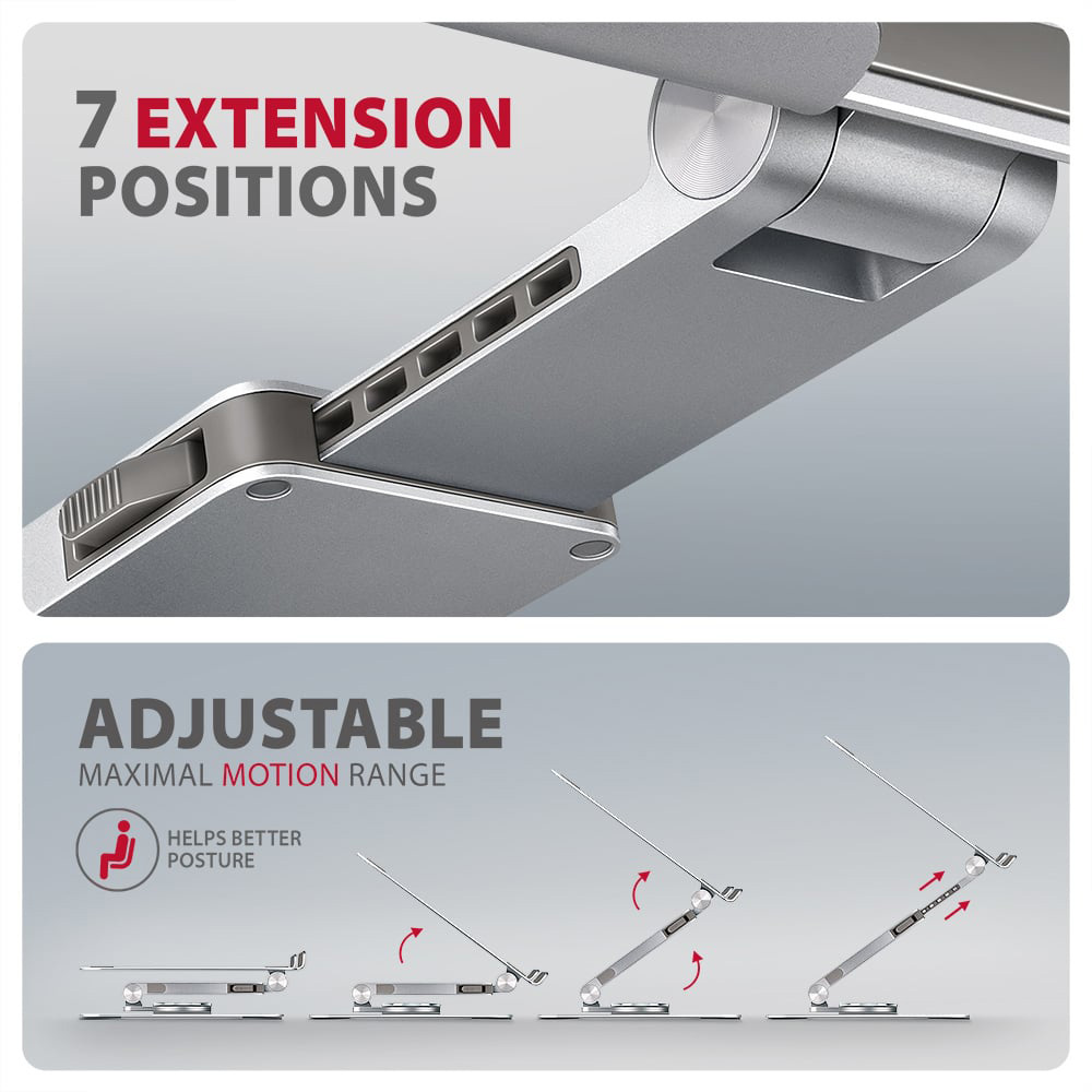 Підставка для ноутбука AXAGON Rotating Aluminum Stand for Laptop & Tablet (STND-LR)