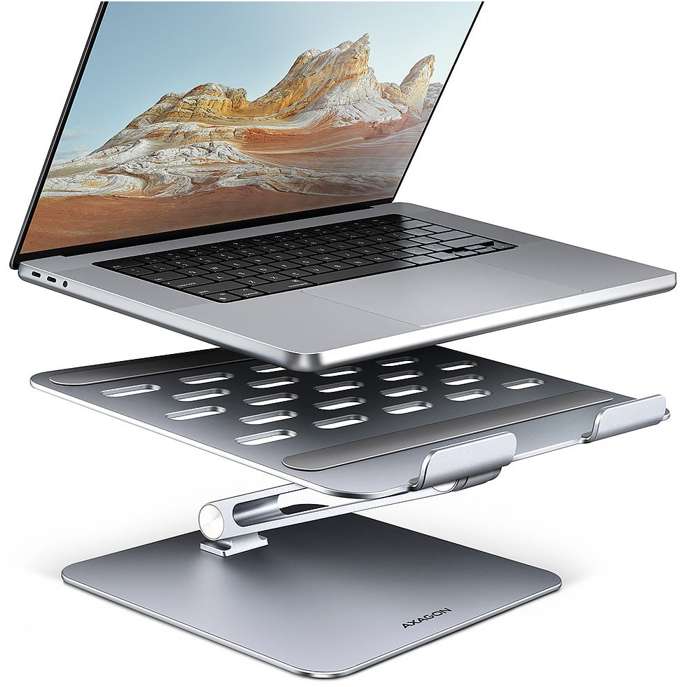 Підставка для ноутбука AXAGON Aluminum HQ Stand for Laptop & Tablet Gray (STND-LQ)