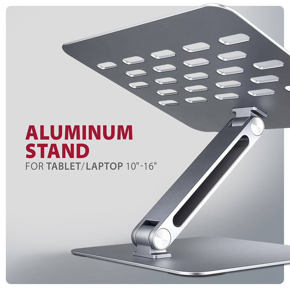 Підставка для ноутбука AXAGON Aluminum HQ Stand for Laptop & Tablet Gray (STND-LQ)