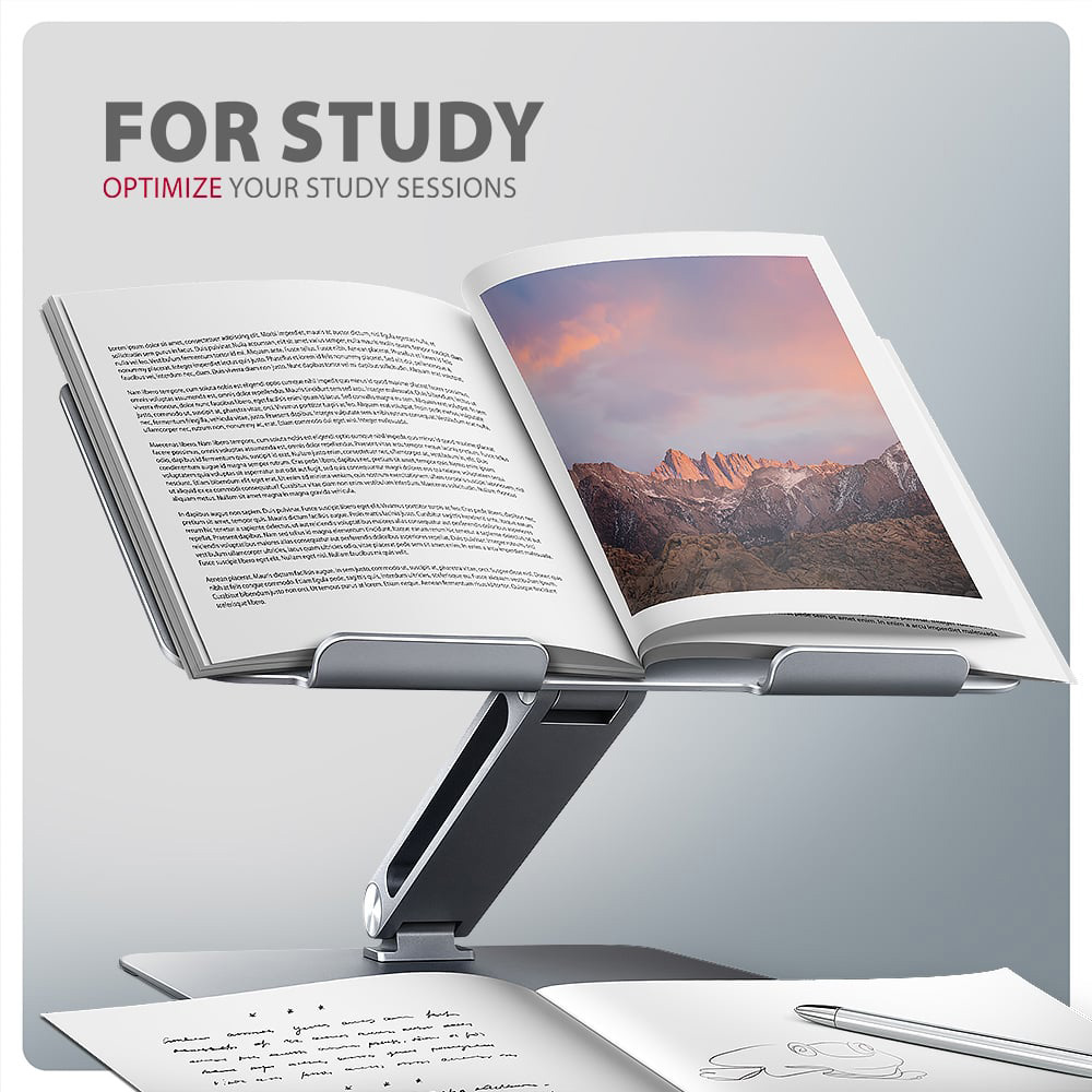 Підставка для ноутбука AXAGON Aluminum HQ Stand for Laptop & Tablet Gray (STND-LQ)