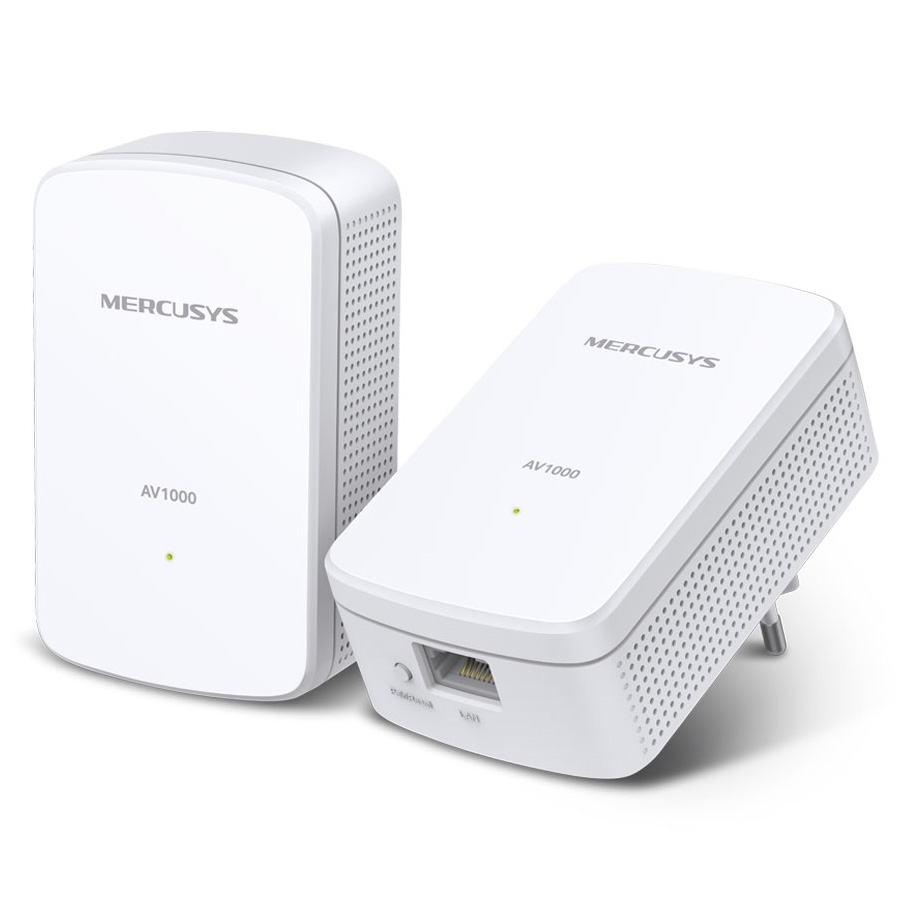 Адаптер Powerline MERCUSYS AV1000 Gigabit Powerline Starter Kit