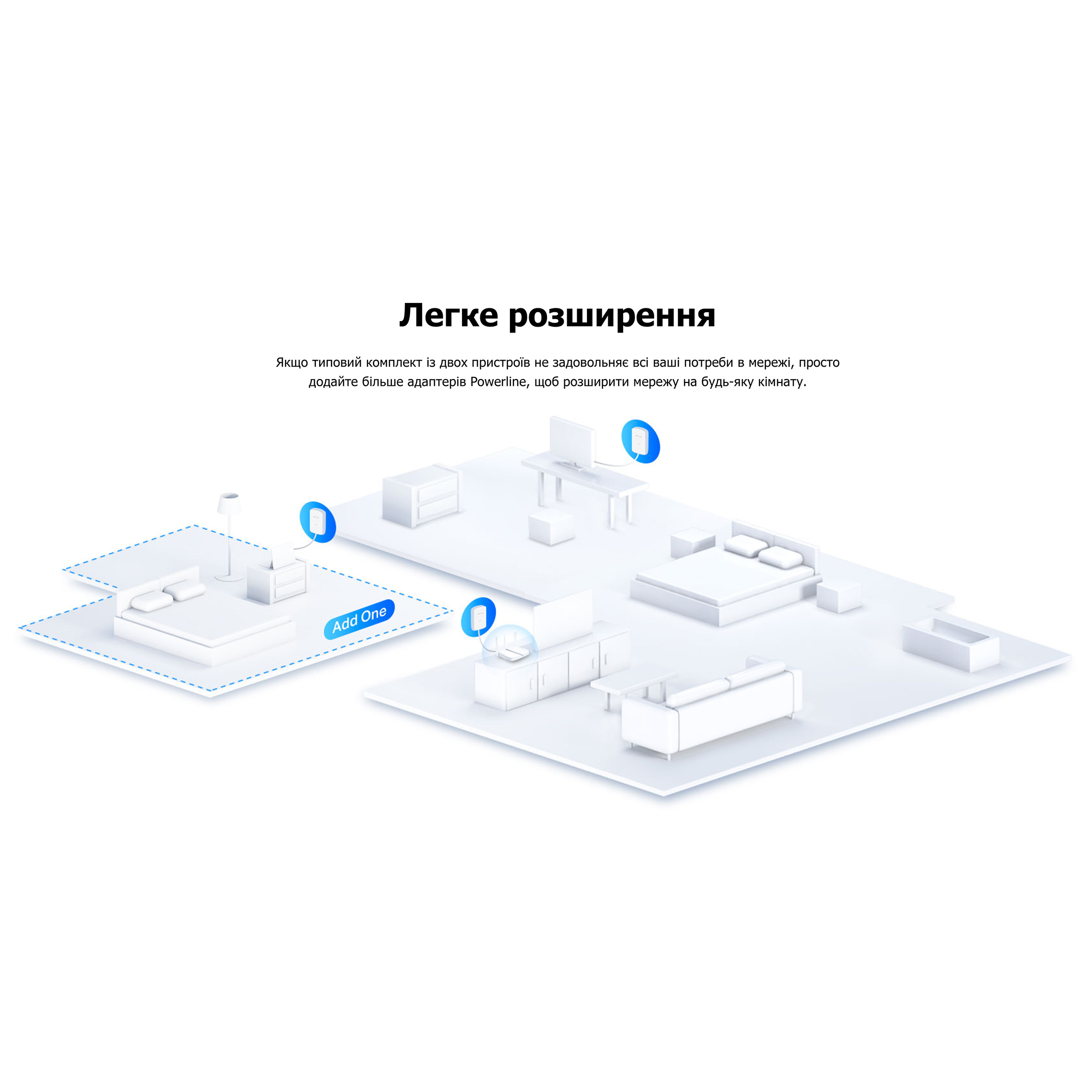 Адаптер Powerline MERCUSYS AV1000 Gigabit Powerline Starter Kit