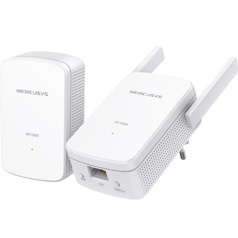 Адаптер Powerline MERCUSYS AV1000 Gigabit Powerline WiFi Kit