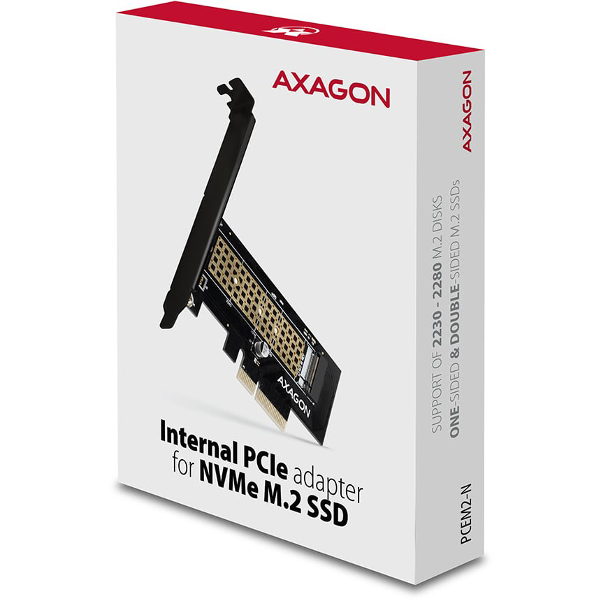 Адаптер AXAGON PCEM2-N PCIe NVMe M.2