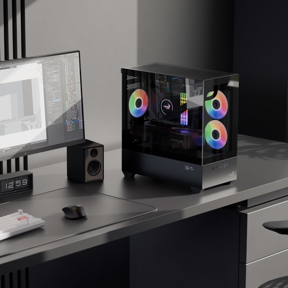 Корпус AEROCOOL P300D Digi-G-BK-v1 (ACCS-PN05033.11)