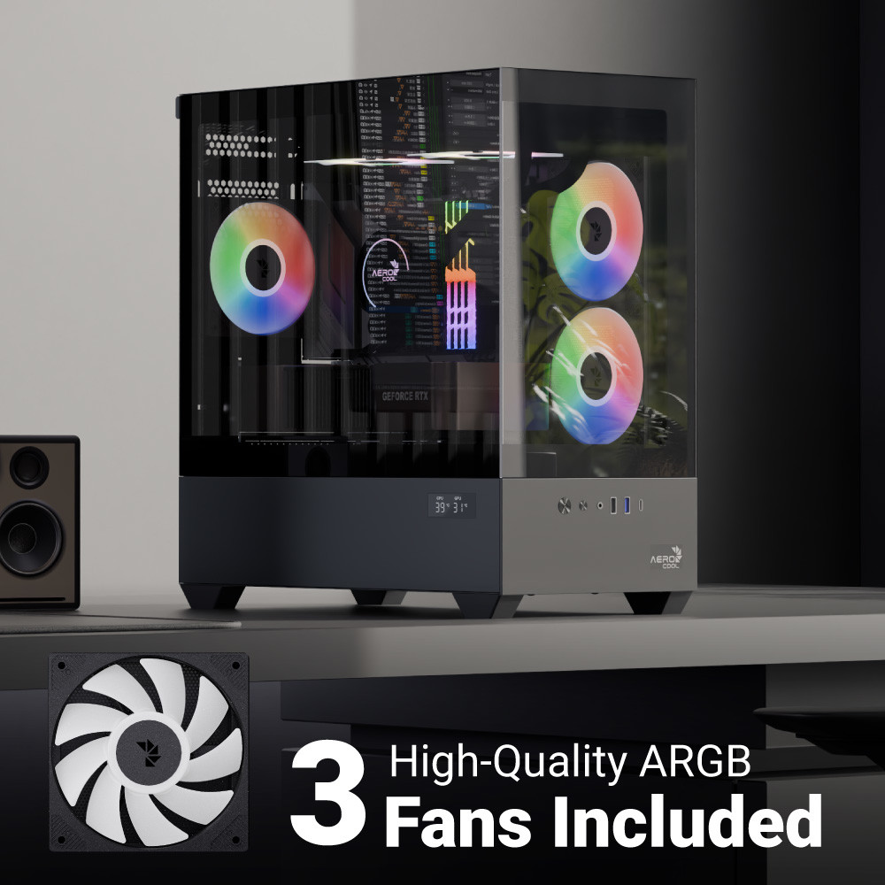 Корпус AEROCOOL P300D Digi-G-BK-v1 (ACCS-PN05033.11)