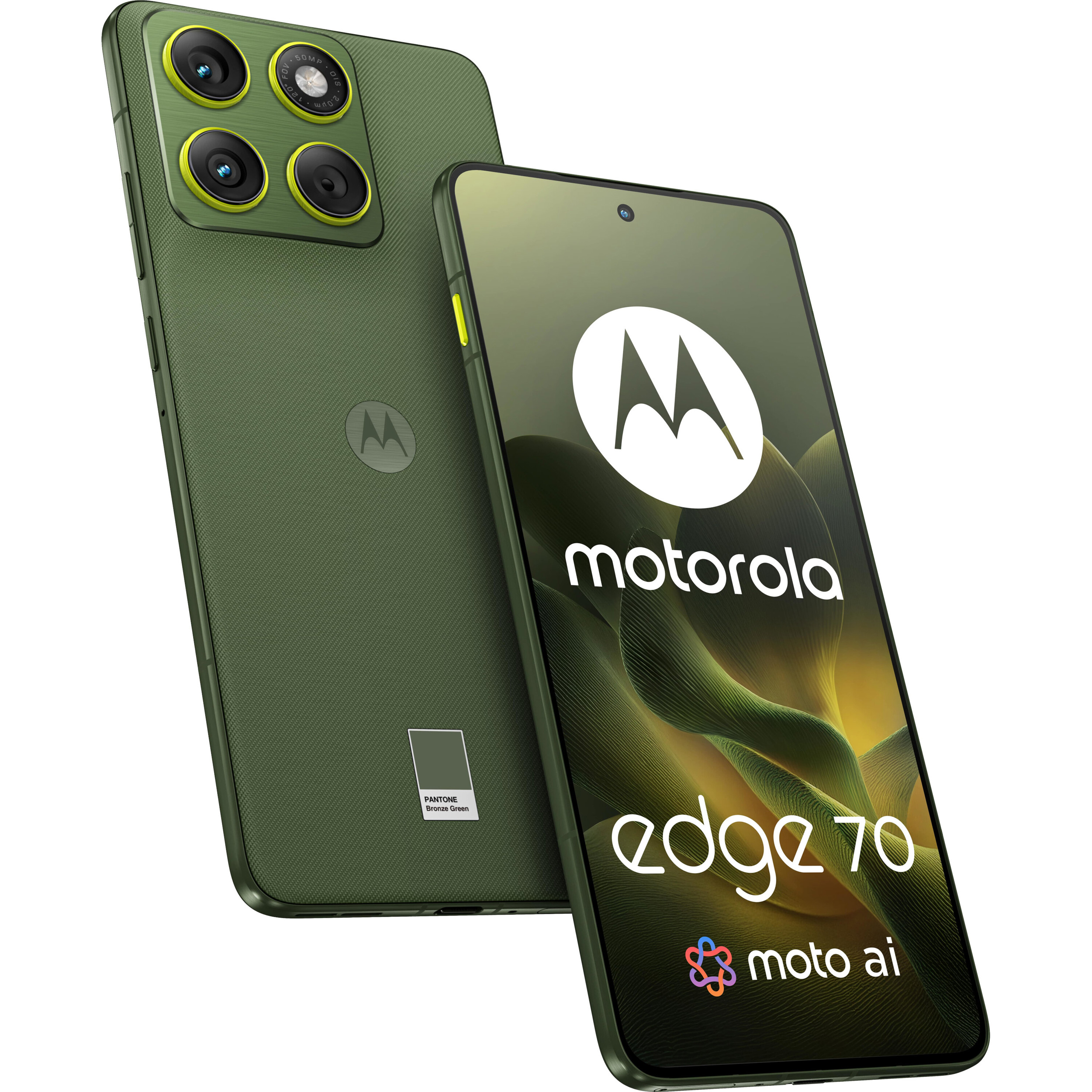 Смартфон MOTOROLA Edge 70 12/512GB Bronze Green (PBA50046RS)