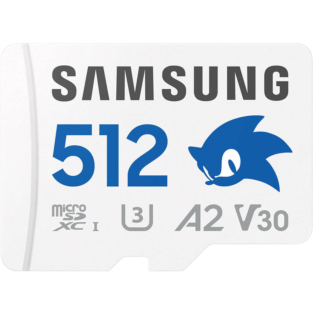 Карта пам'яті SAMSUNG microSDXC Pro Plus Sonic the Hedgehog 512GB UHS-I U3 V30 A2 Class 10 + SD-adapter (MB-MD512SA/LC1)