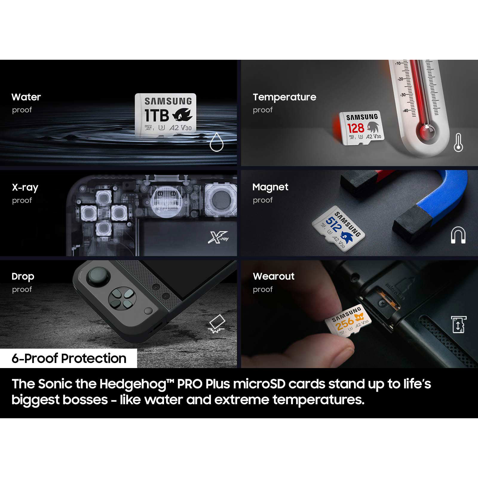 Карта пам'яті SAMSUNG microSDXC Pro Plus Sonic the Hedgehog 512GB UHS-I U3 V30 A2 Class 10 + SD-adapter (MB-MD512SA/LC1)