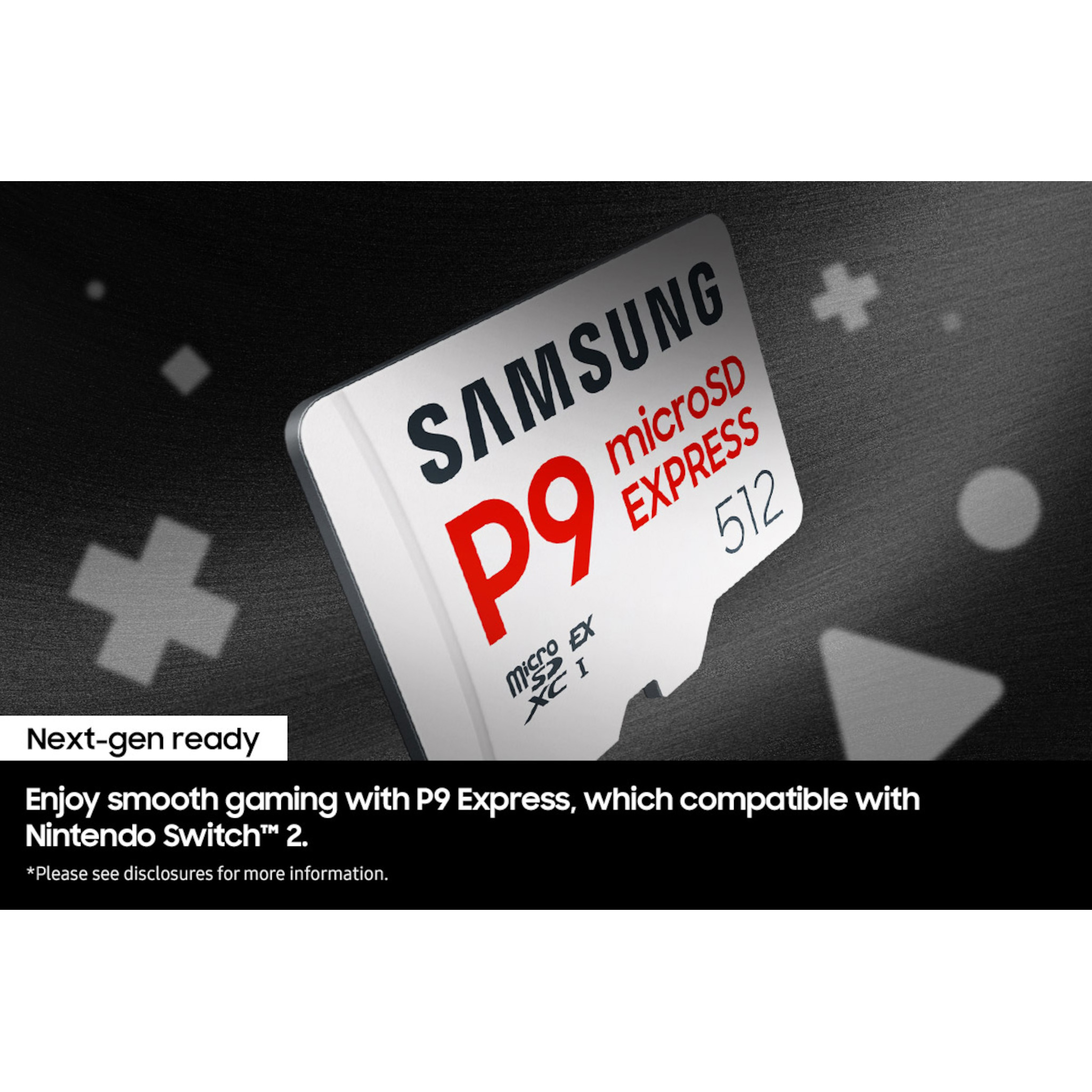 Карта пам'яті SAMSUNG microSDXC Express P9 Express 512GB UHS-I U3 V30 A1 Class 10 (MB-MK512T/WW)