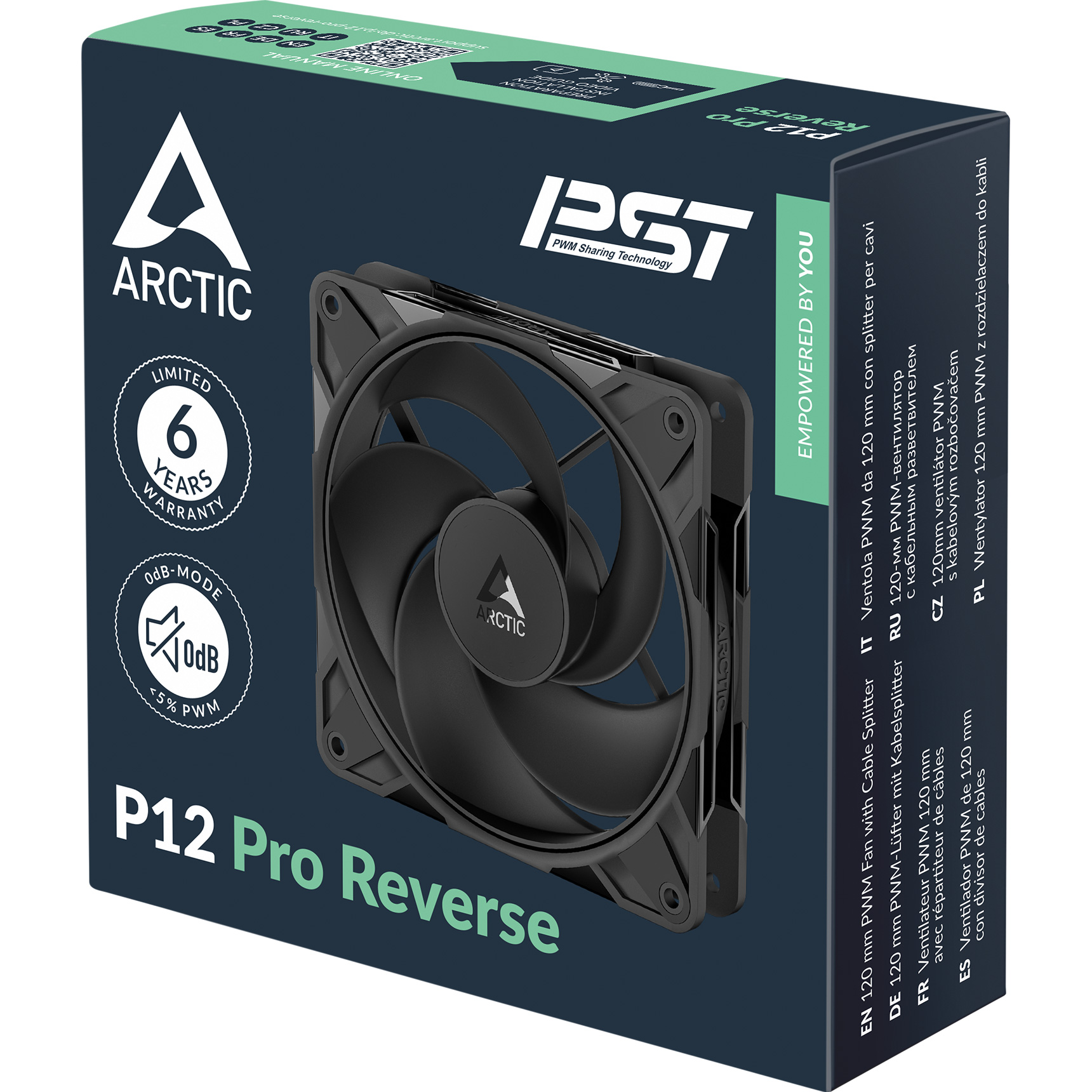Вентилятор ARCTIC P12 Pro Reverse Black (ACFAN00331A)
