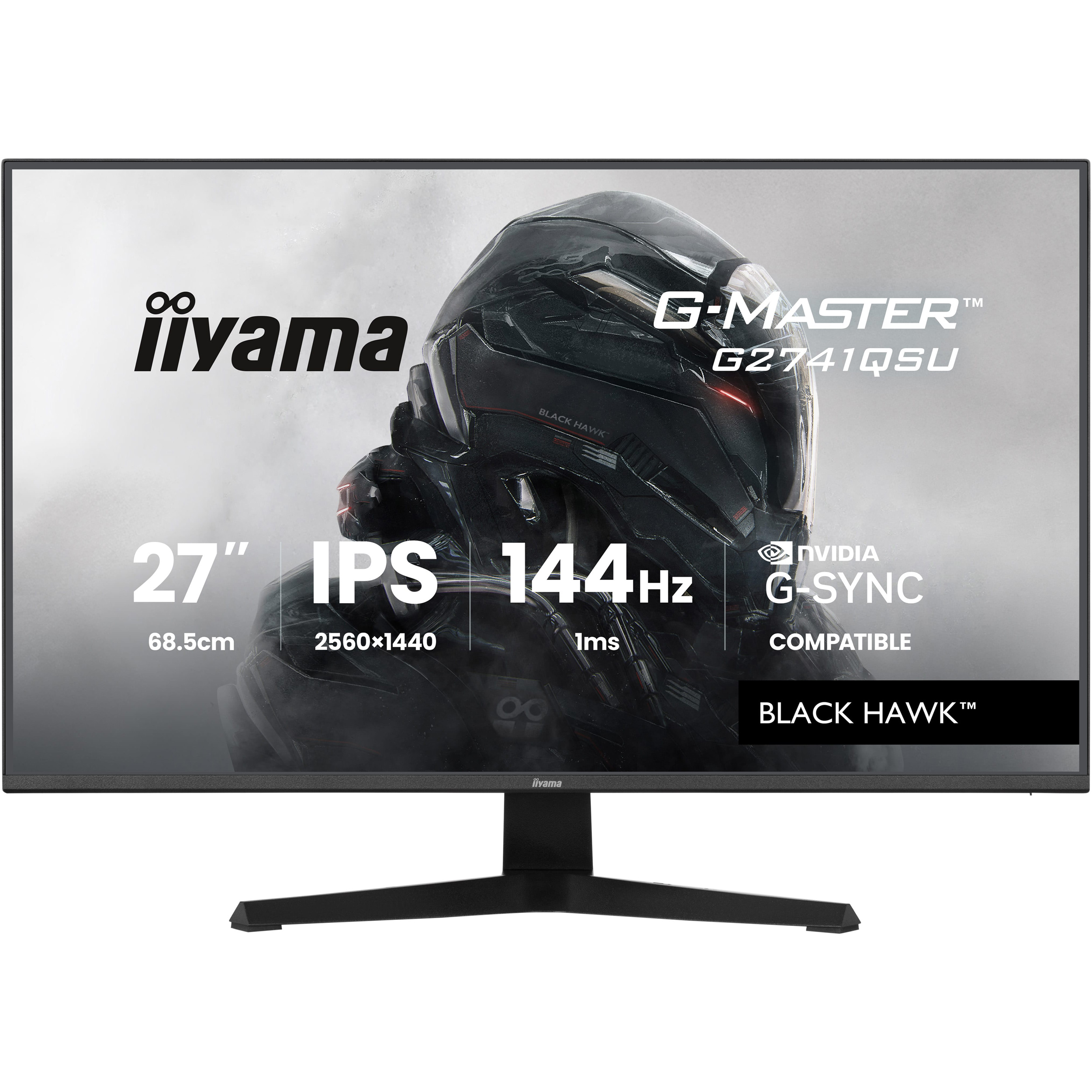 Монітор 27" IIYAMA G-Master G2741QSU-B1 Black Hawk