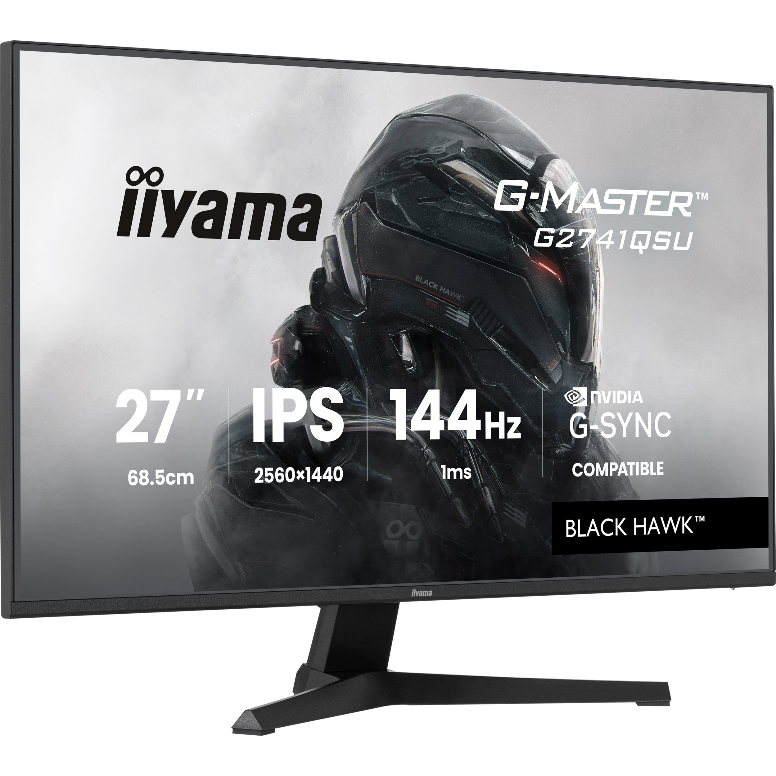 Монітор 27" IIYAMA G-Master G2741QSU-B1 Black Hawk