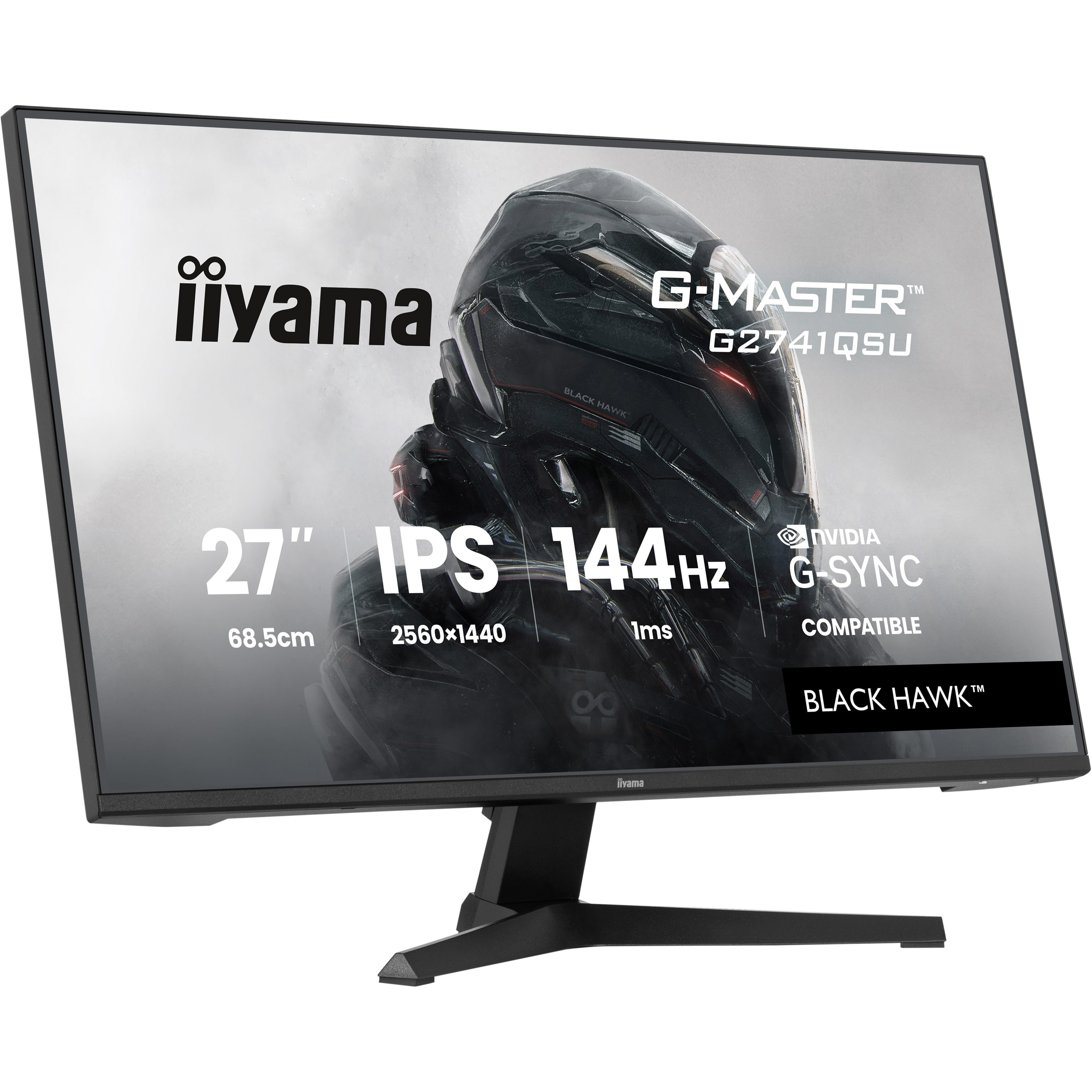 Монітор 27" IIYAMA G-Master G2741QSU-B1 Black Hawk