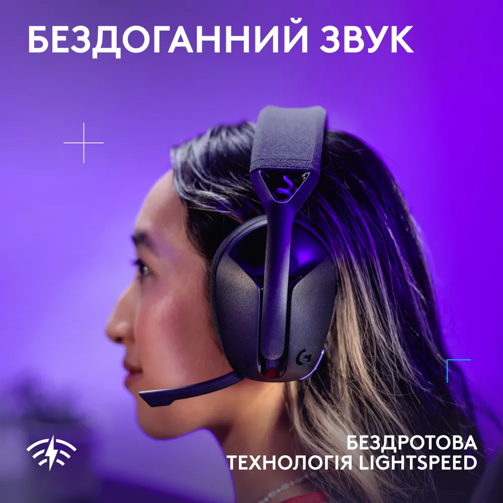Наушники геймерские LOGITECH G321 Lightspeed Black (981-001563)