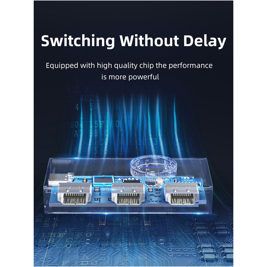 HDMI свитч 2 to 1 CABLETIME 8K 60Hz HDMI 2.1 Switch (CP34G)