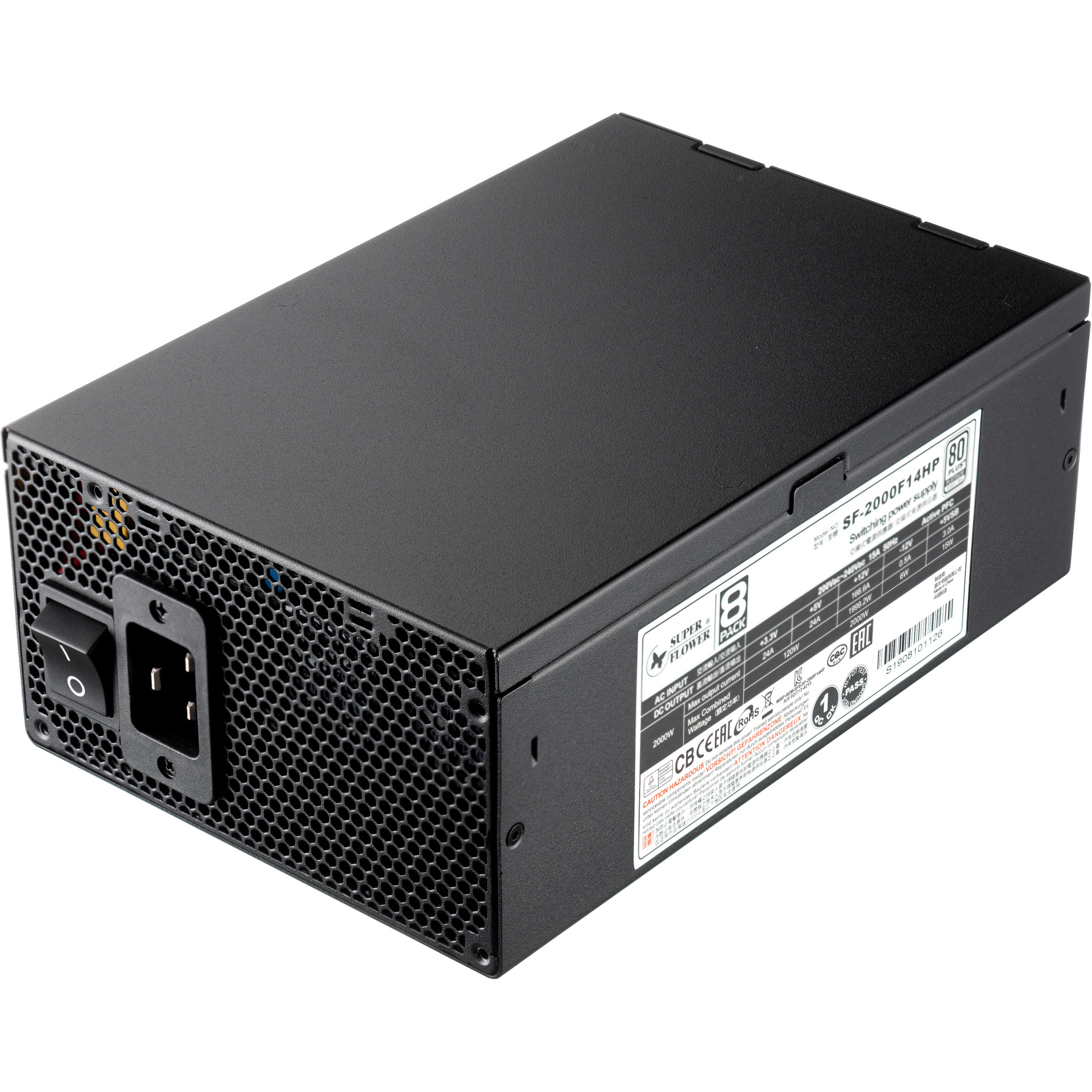 Блок живлення 2000W SUPER FLOWER Leadex Platinum 2000 Black (SF-2000F14HP-BK)