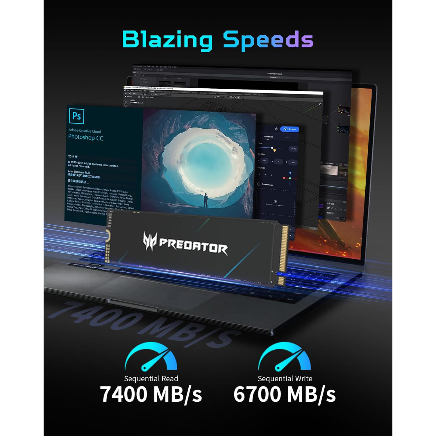 SSD диск ACER PREDATOR GM7000 1TB M.2 NVMe (BL.9BWWR.105)