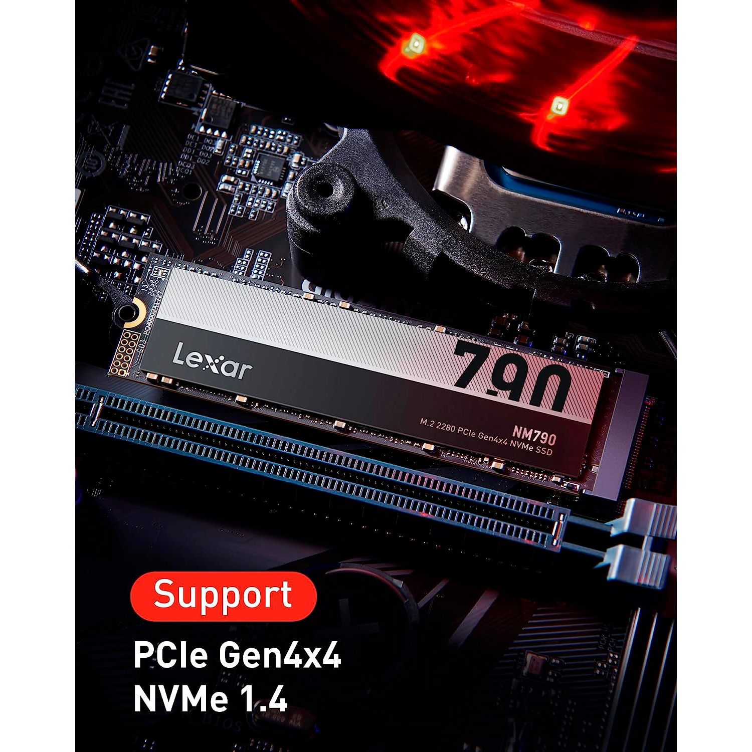SSD диск LEXAR NM790 8TB M.2 NVMe (LNM790X008T-RNNNG)