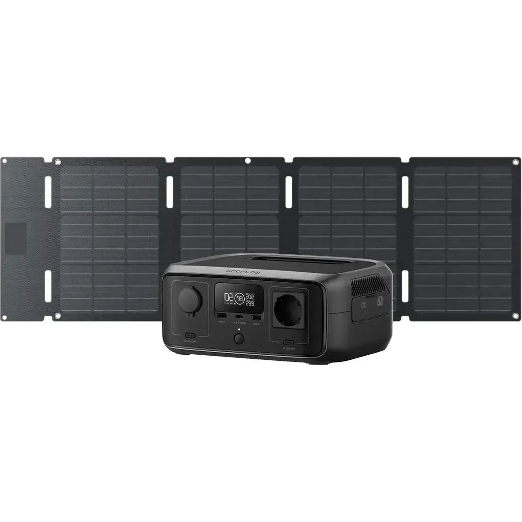 Зарядная станция ECOFLOW River 3 UPS w/Solar Panel 45W