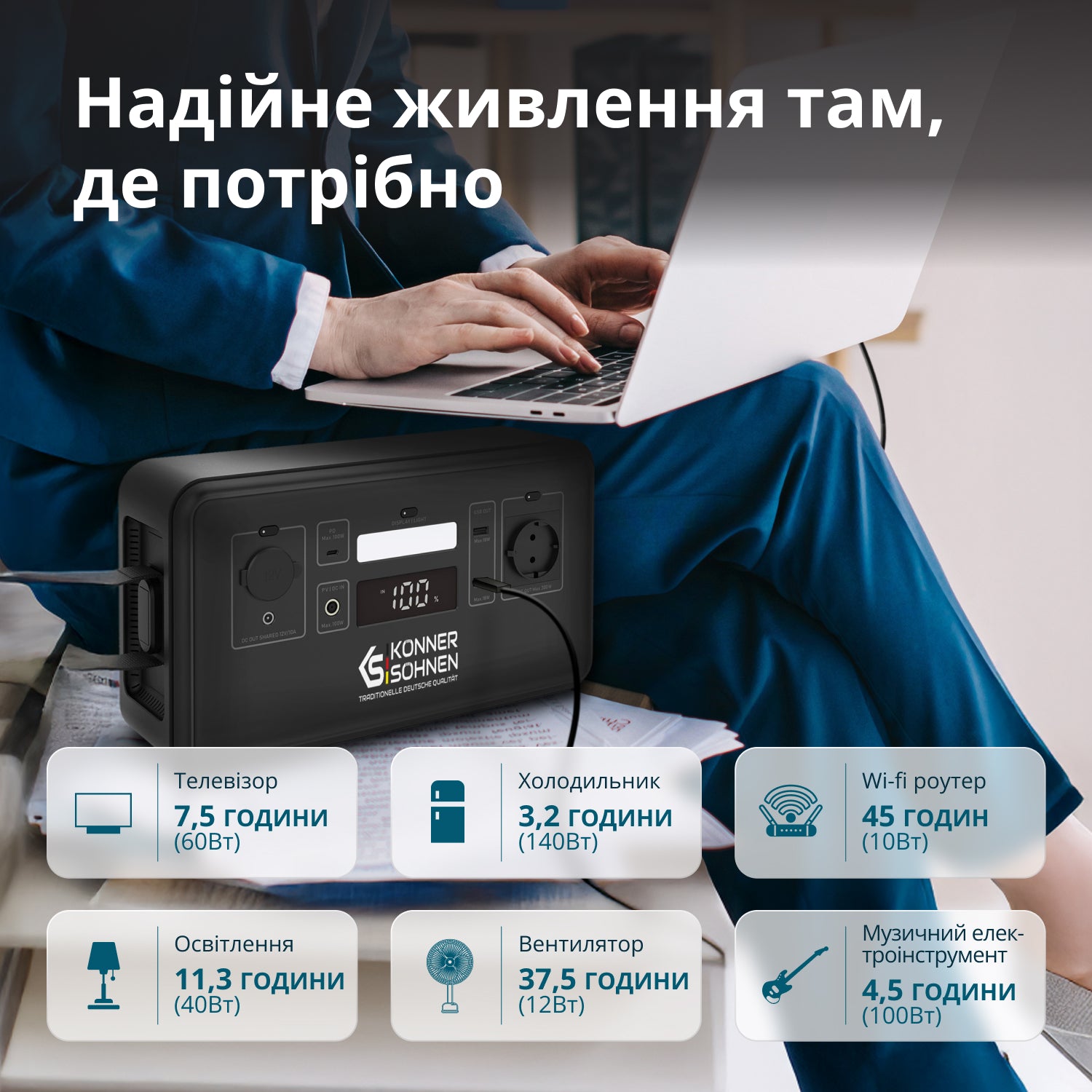 Зарядна станція KONNER&SOHNEN KS 500PS