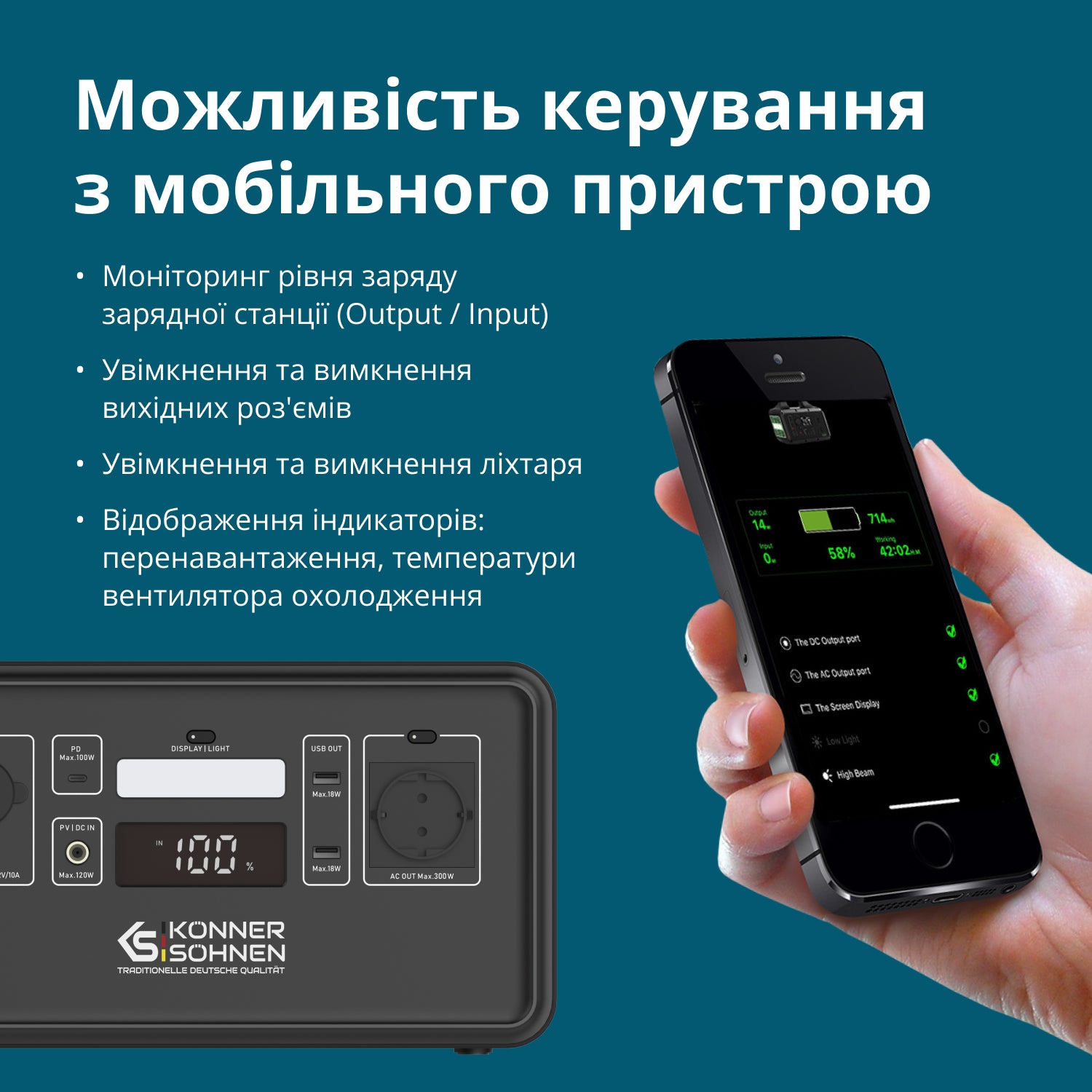 Зарядна станція KONNER&SOHNEN KS 500PS