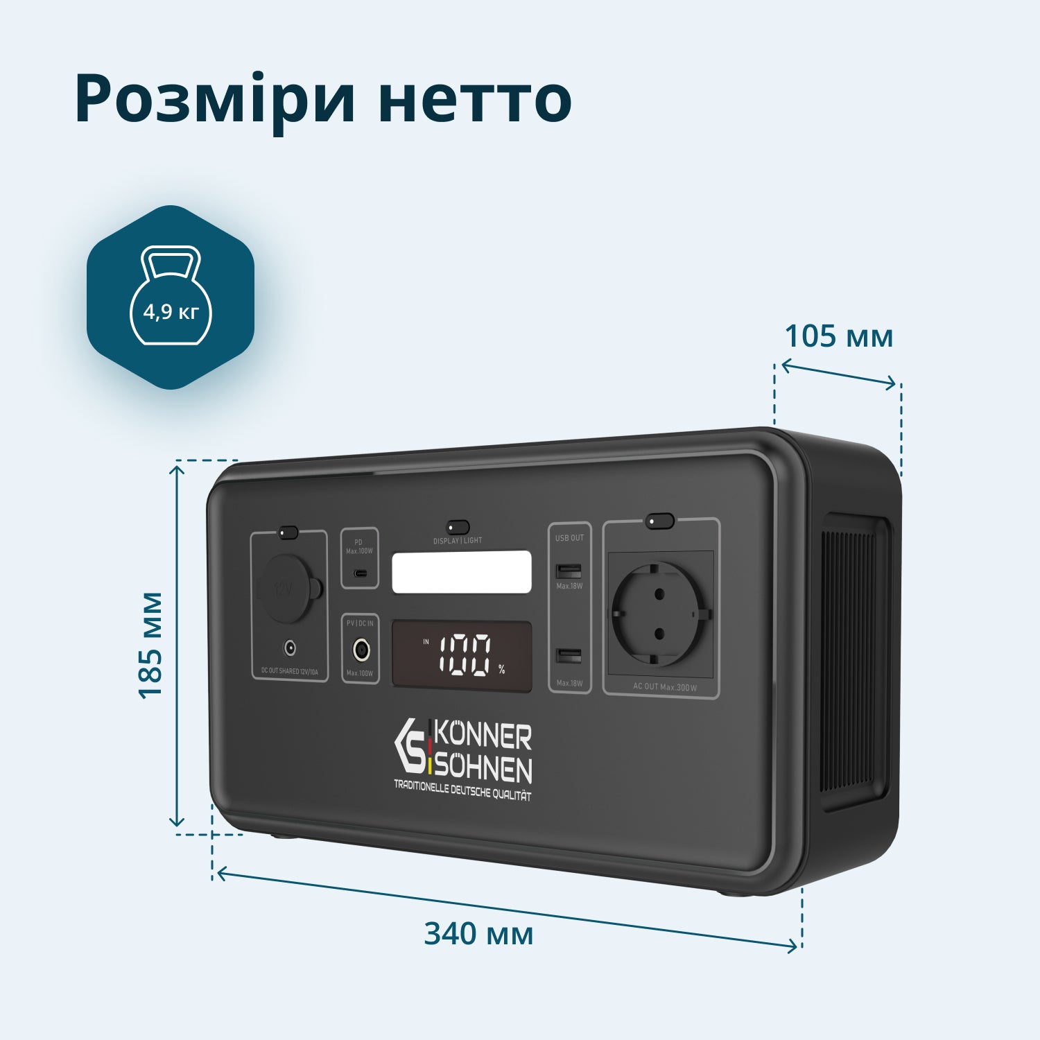 Зарядна станція KONNER&SOHNEN KS 500PS