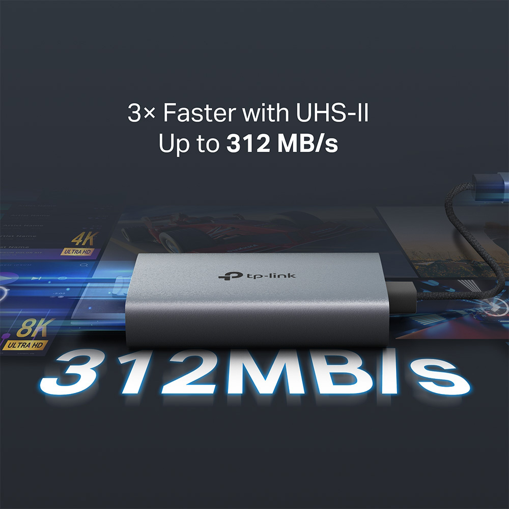 Кардридер TP-LINK UA440C USB3.0 Type-C to SD/microSD 4.0