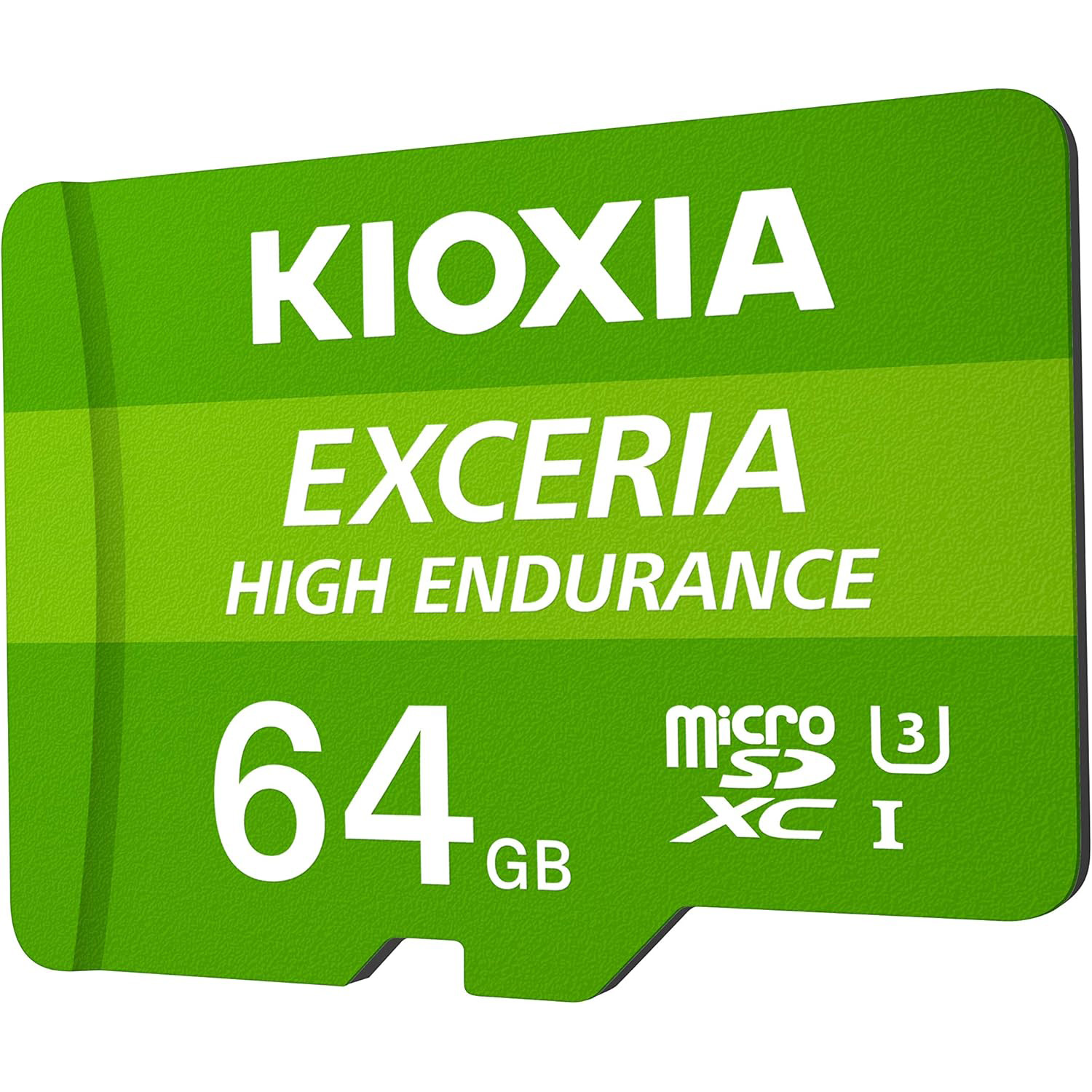 Карта памяти KIOXIA (Toshiba) microSDXC Exceria High Endurance 64GB UHS-I U3 V30 A1 Class 10 (LMHE1G064GG2)