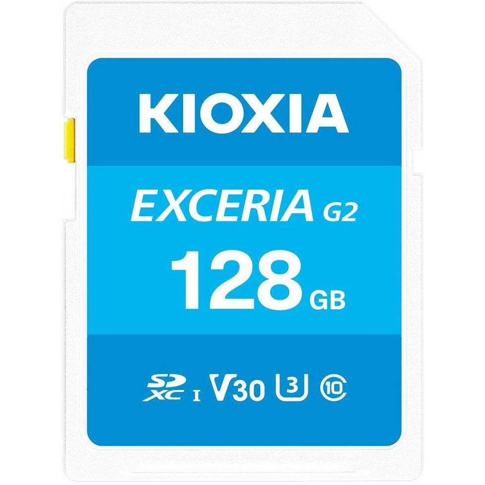 Карта пам'яті KIOXIA (Toshiba) SDXC Exceria G2 128GB UHS-I U3 V30 Class 10 (LNEX2L128GG4)