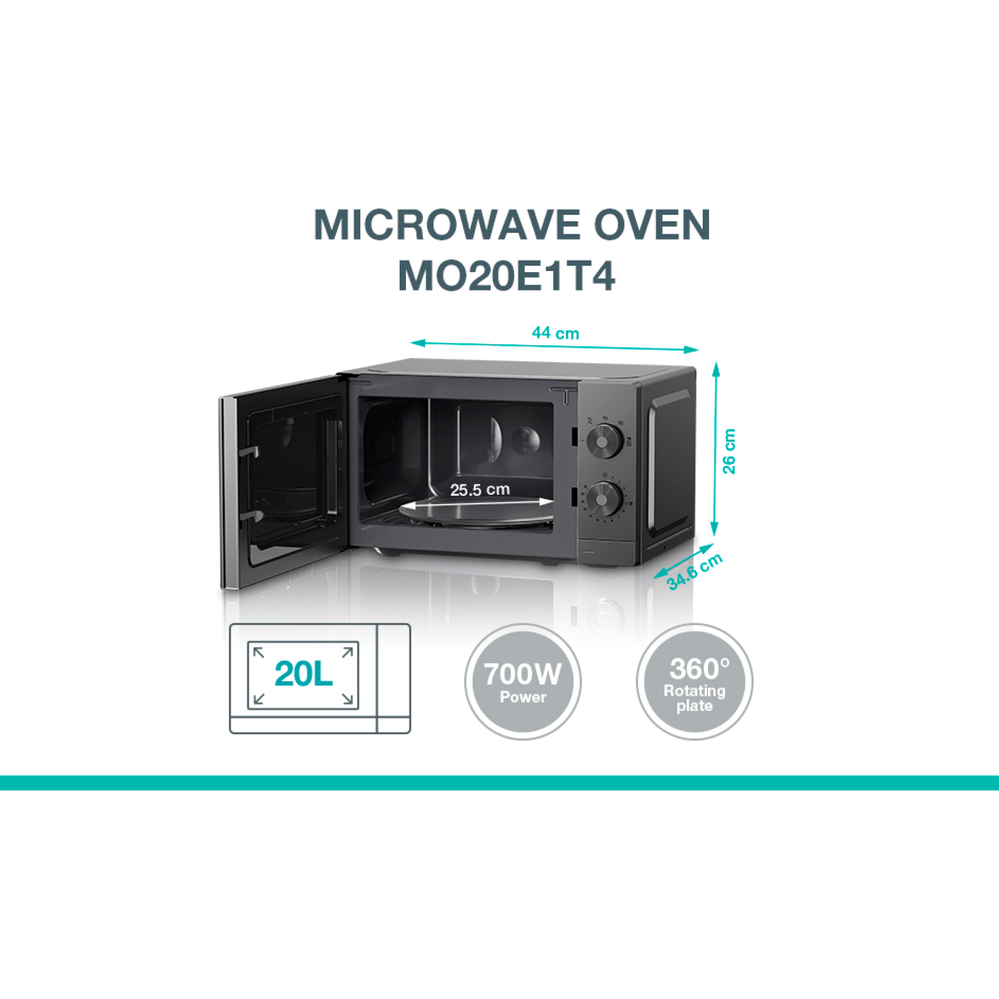 Микроволновая печь GORENJE MO20E1T4 (744383)
