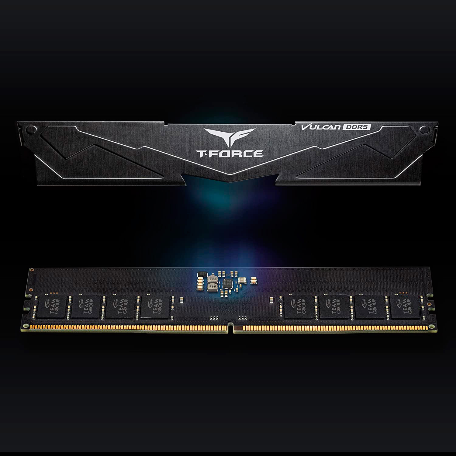 Модуль памяти TEAM T-Force Vulcan DDR5 6000MHz 32GB Kit 2x16GB Black (FLBD532G6000HC30DC01)