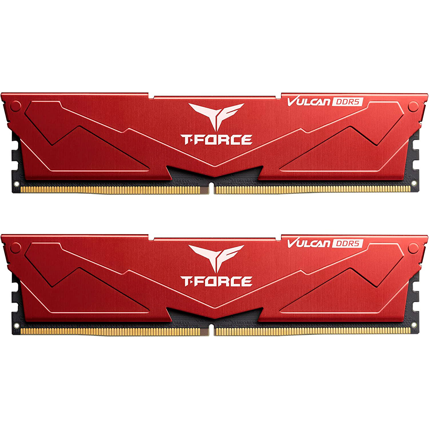 Модуль пам'яті TEAM T-Force Vulcan DDR5 6000MHz 32GB Kit 2x16GB Red (FLRD532G6000HC30DC01)