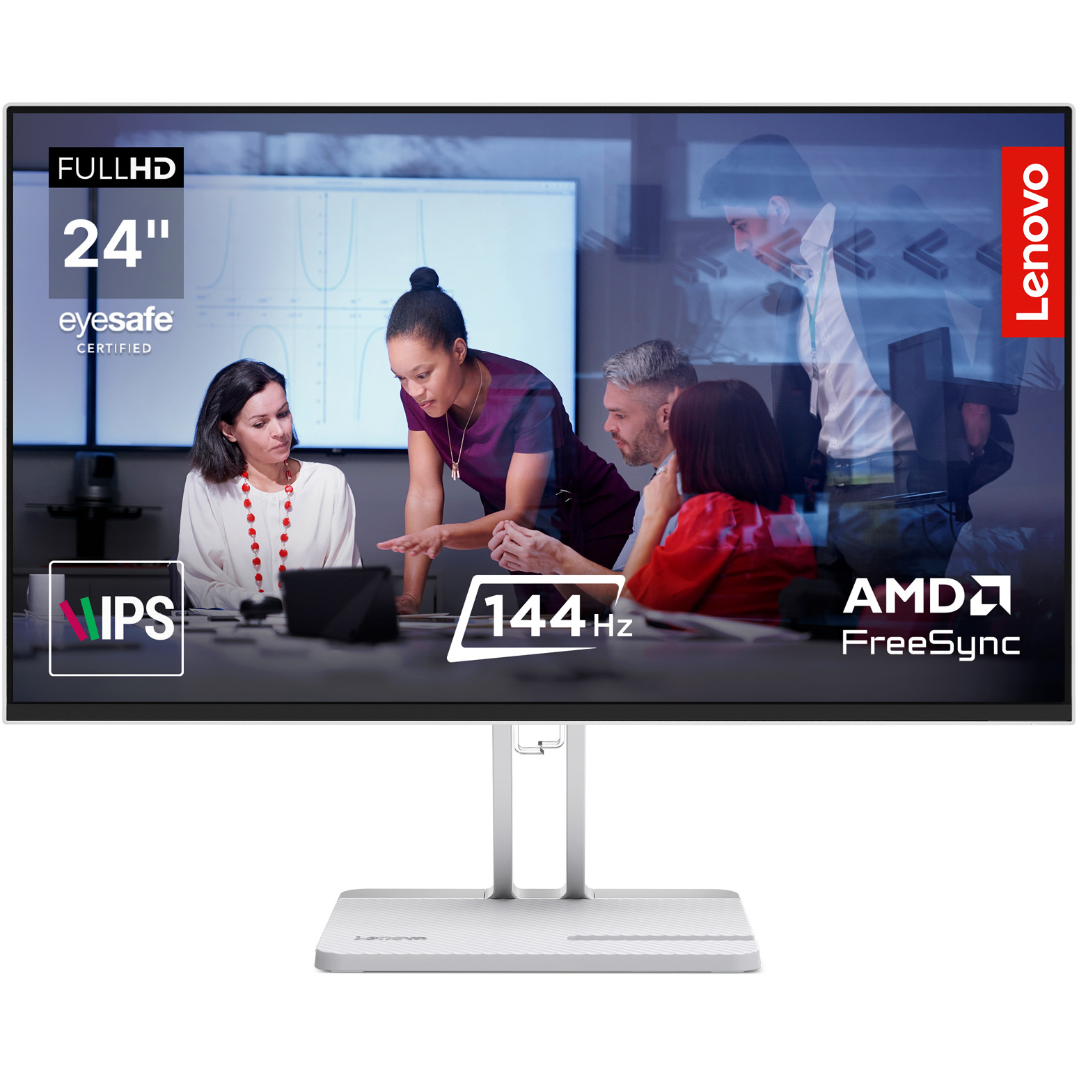 Монитор 23.8" LENOVO L24-4C Cloud Gray (67DDKAC6UA)