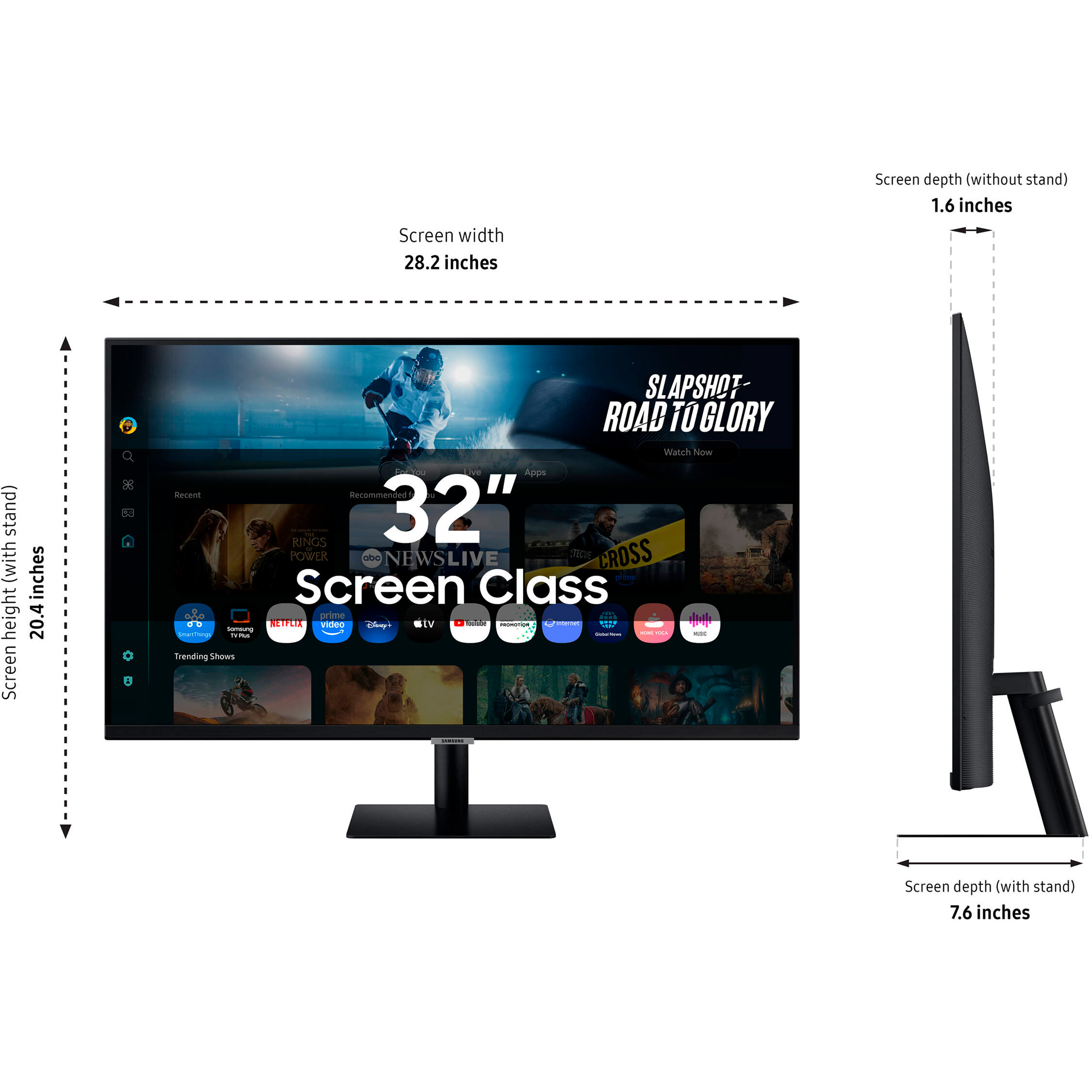 Монітор 32" SAMSUNG Smart Monitor M7 S32FM702UI (LS32FM702UZXUA)