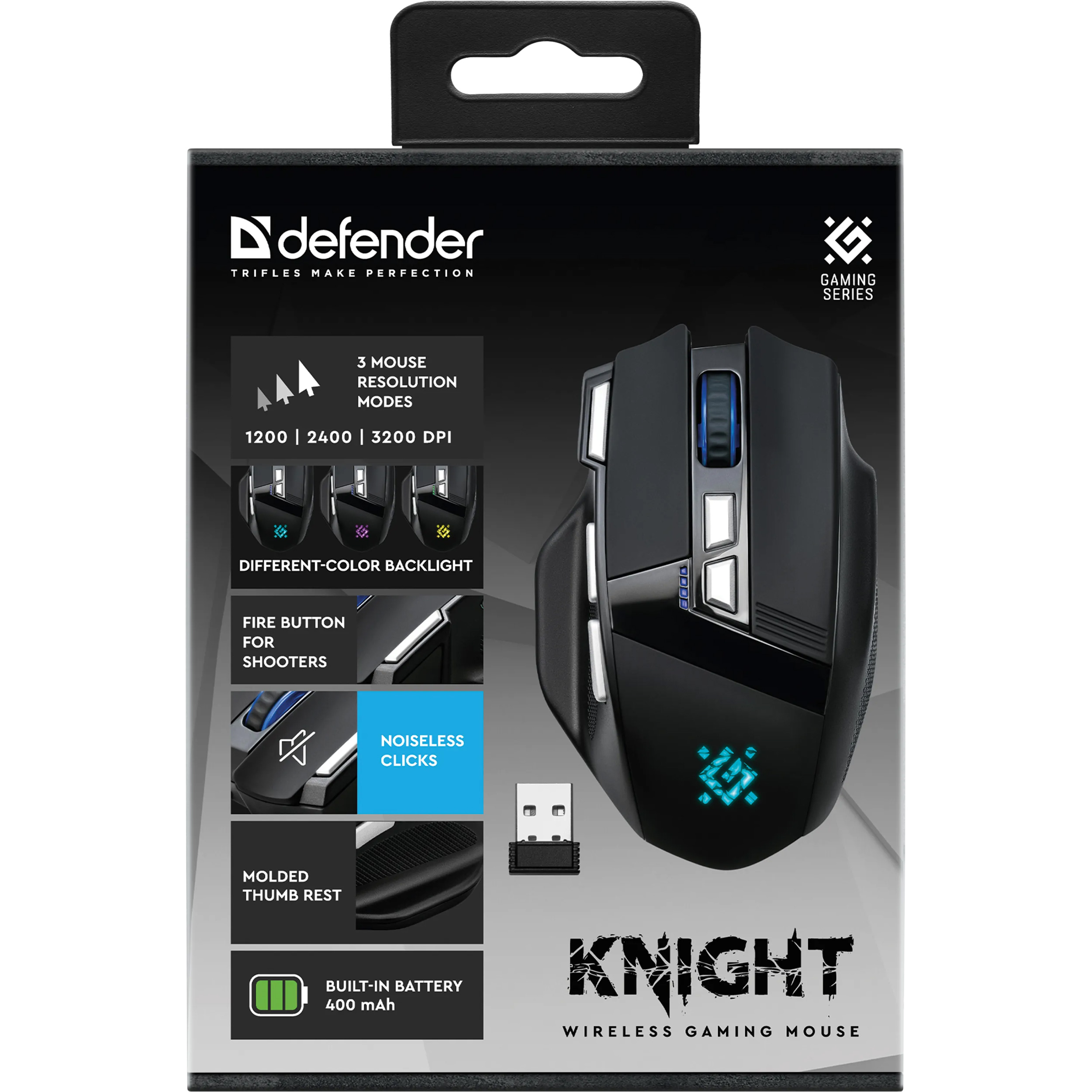 Миша ігрова DEFENDER Knight GM-885 (52885)
