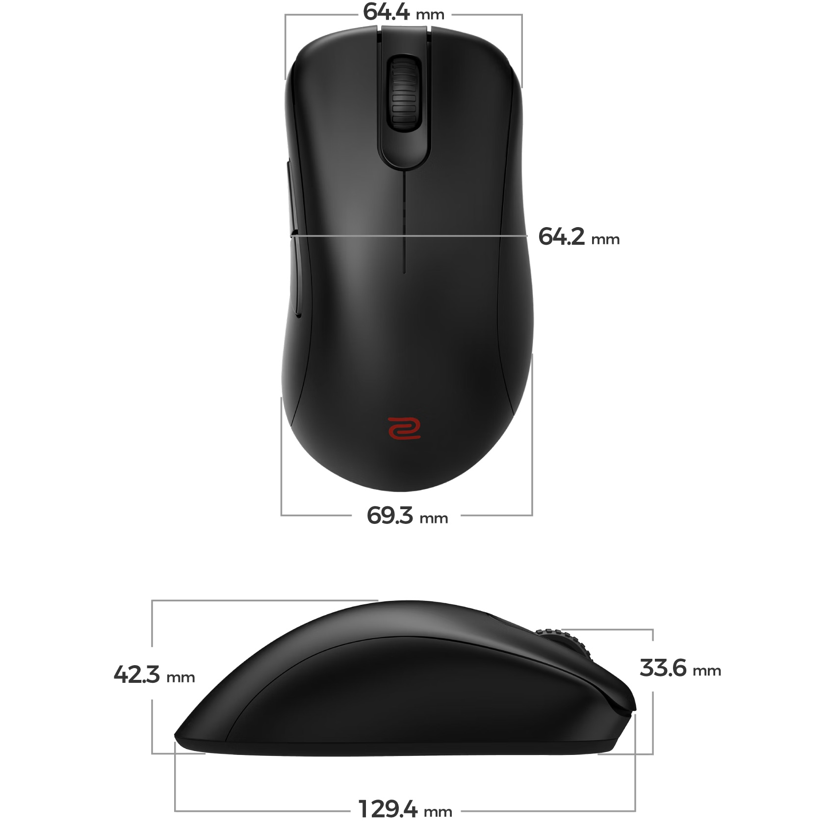 Миша ігрова ZOWIE EC1-DW Black (9H.N4TBE.A2E)