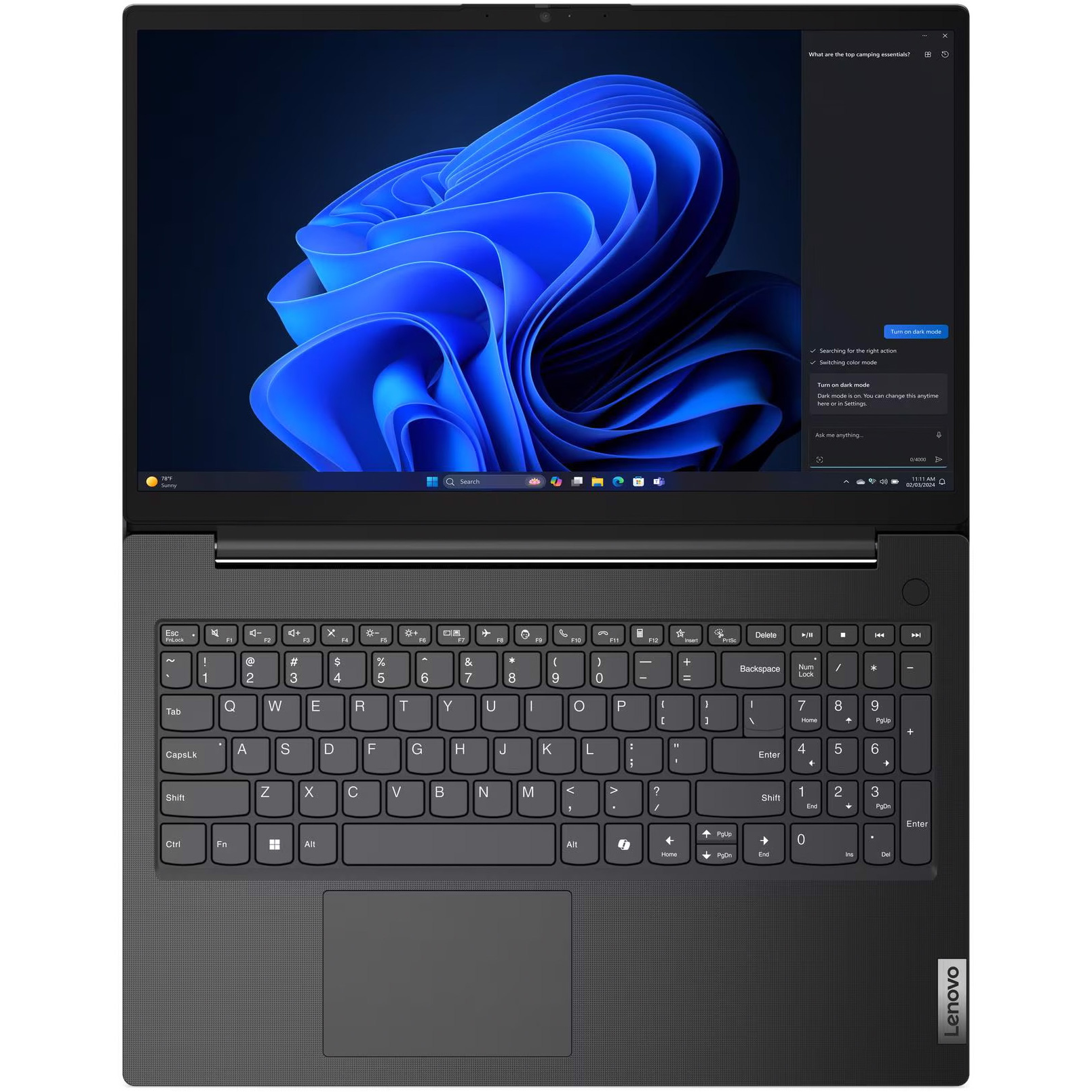 Ноутбук LENOVO V15 G5 IRL Business Black (83GW00CDRA)