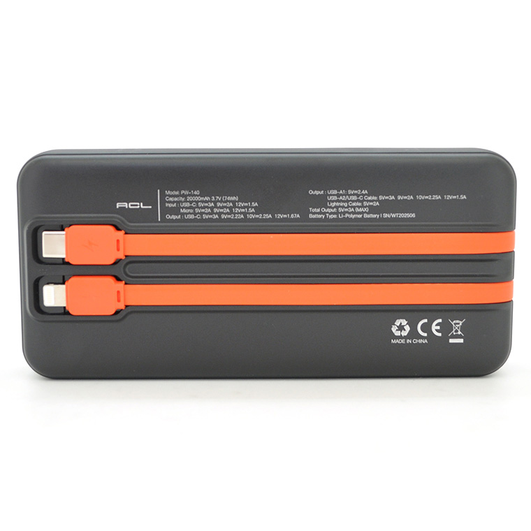 Повербанк ACL PW-140 22.5W 20000mAh Black