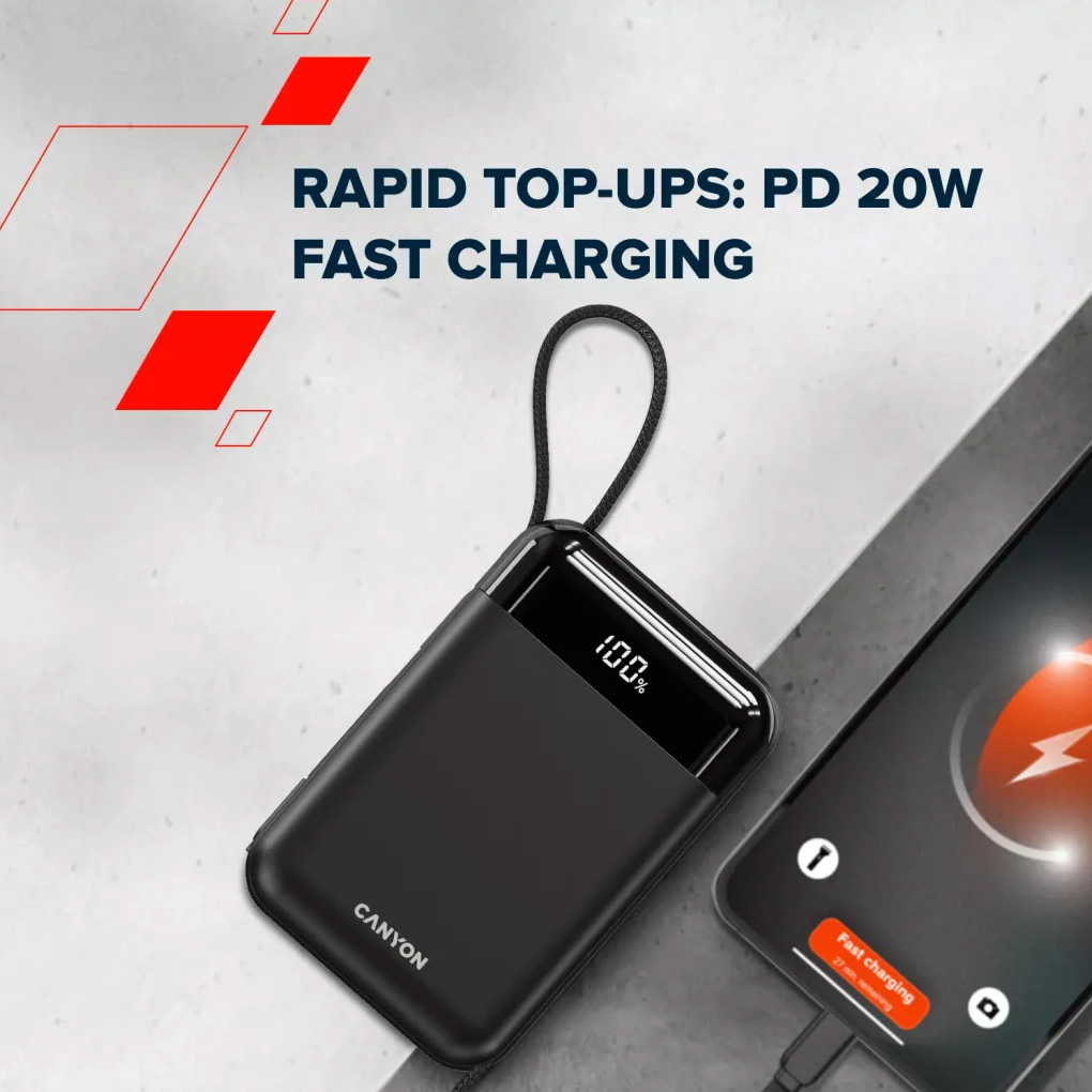 Повербанк CANYON OnPower 204 22.5W 20000mAh