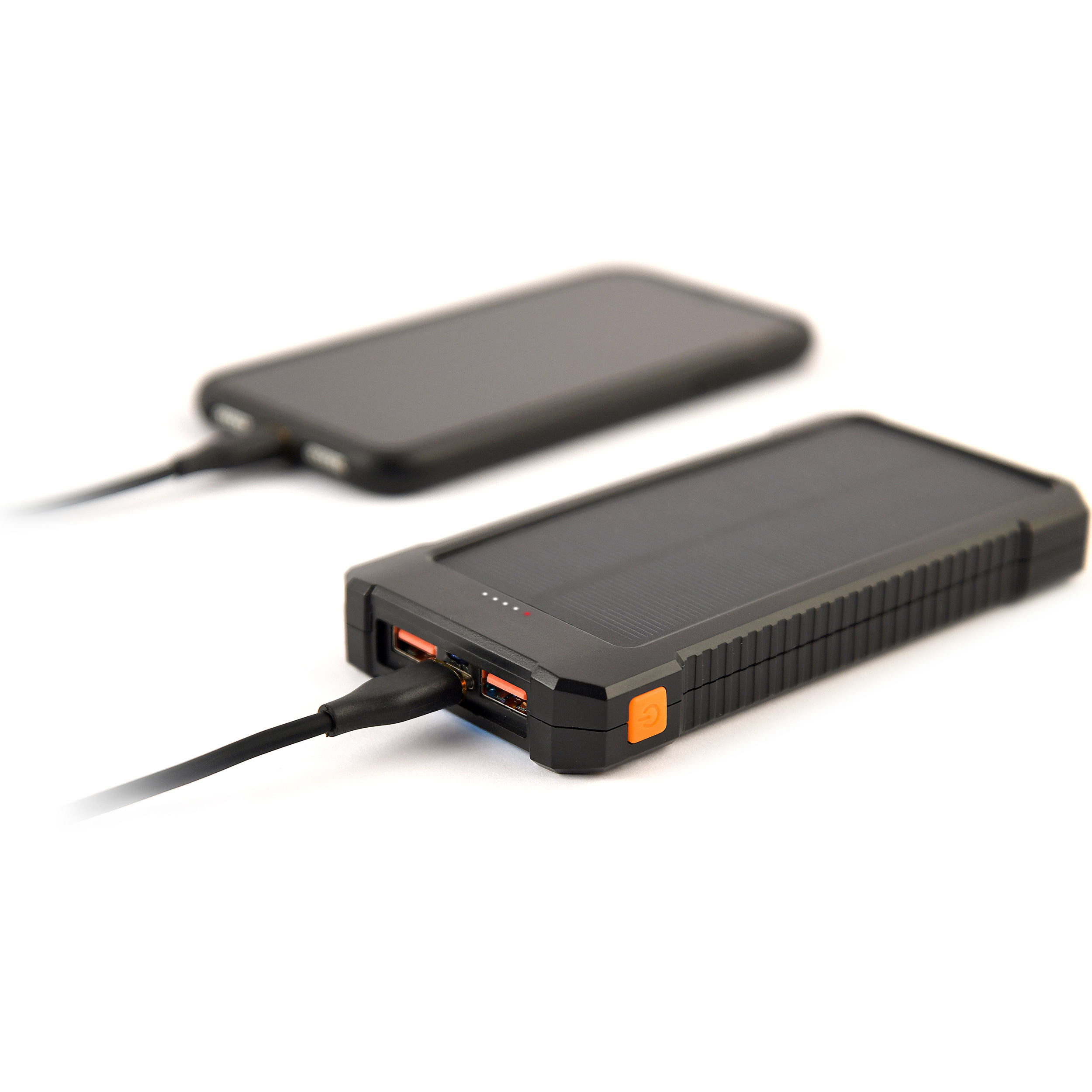 Повербанк з сонячною батареєю GEMBIRD Power Bank With Solar Panel, 1xUSB-C, 2xUSB-A, 3A 20W 10000mAh (PB10-SOLAR-1)