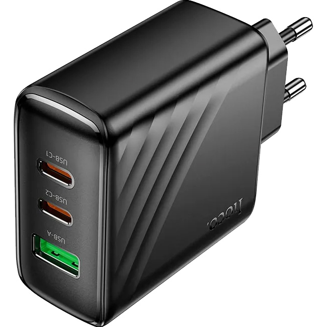 Зарядное устройство HOCO CS26A 1xUSB-A, 2xUSB-C PD, QC3.0 Black (6942007639811)