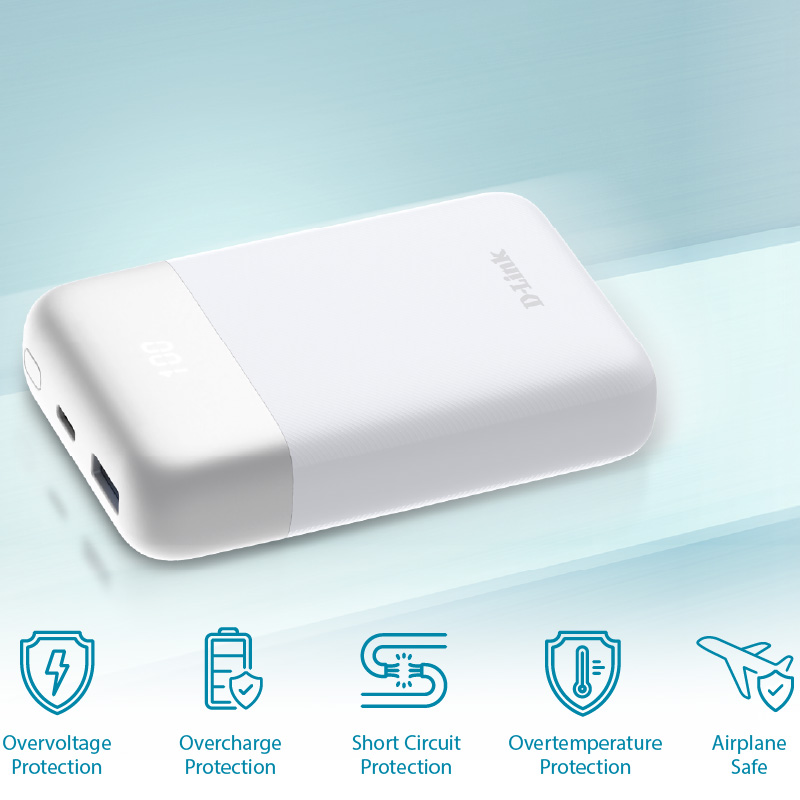 Повербанк D-LINK DPP-101 18W 10000mAh White