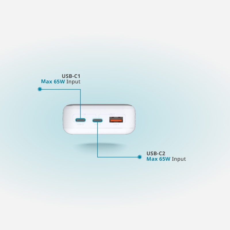Повербанк D-LINK DPP-201 65W 20000mAh White