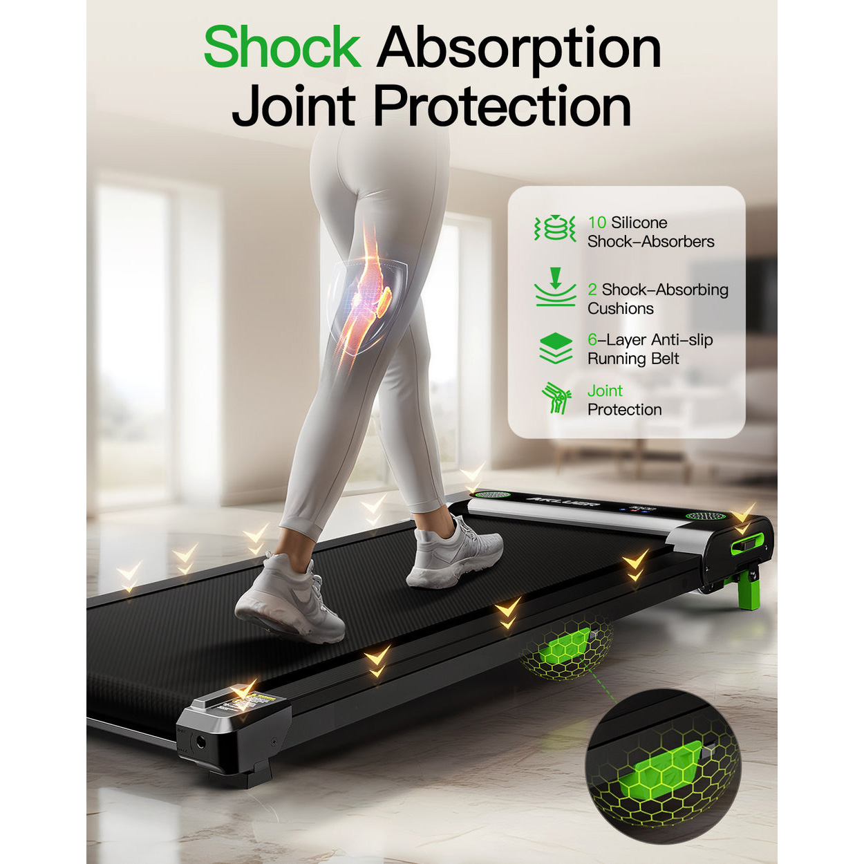Беговая дорожка AKLUER 480L-A Under Desk Treadmill Black