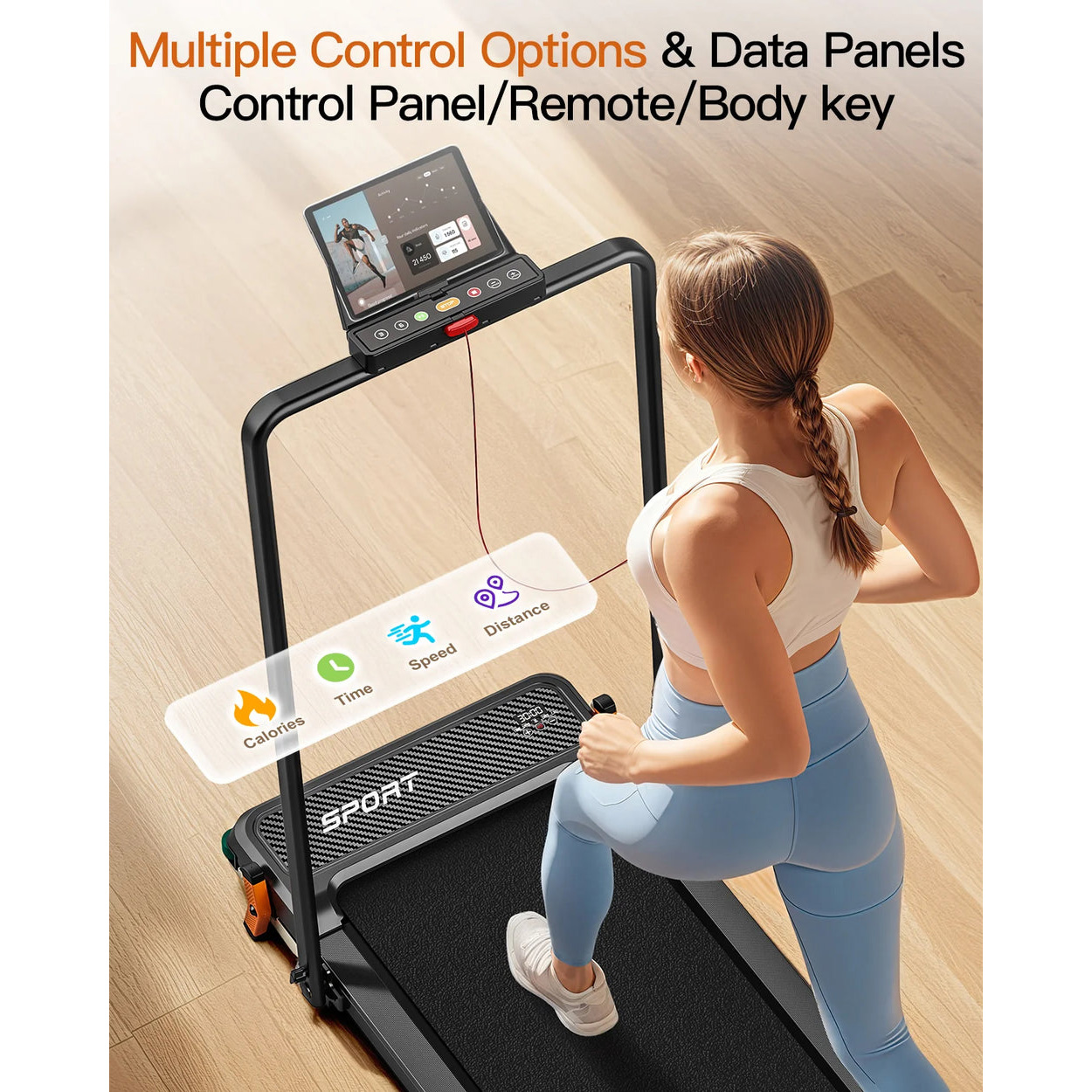Бігова доріжка AKLUER 520A-B 2-in-1 Foot Massage Under Desk Treadmill