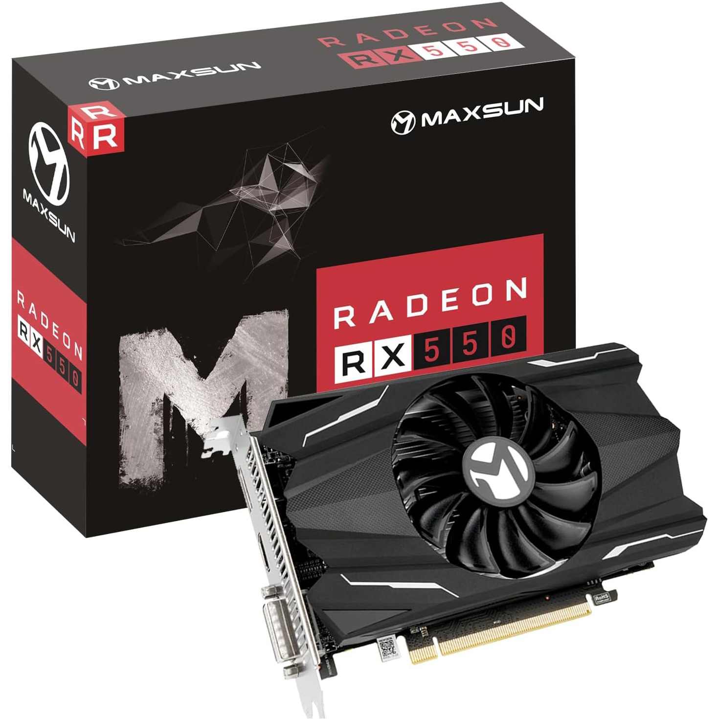 Видеокарта MAXSUN RX 550 Transformers 4G
