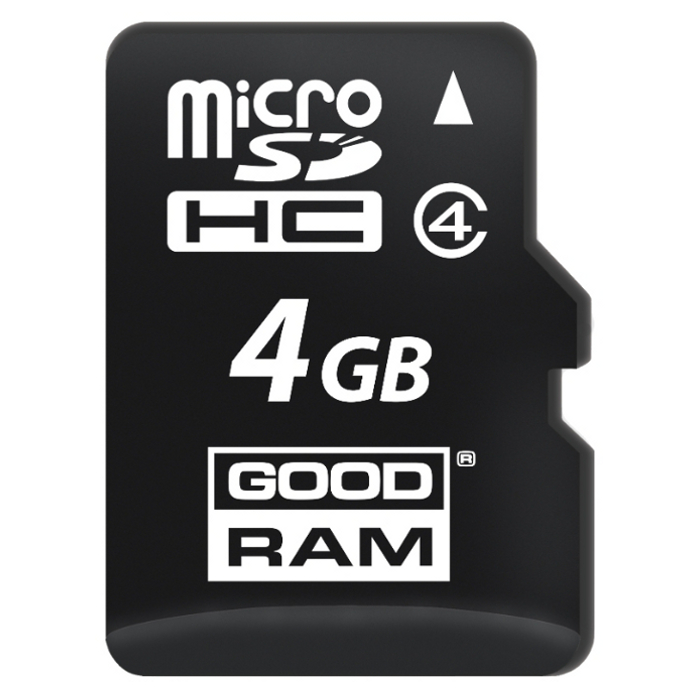 Карта пам'яті GOODRAM microSDHC 4GB Class 4 + SD-adapter (M40A-0040R11)