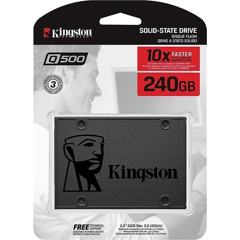 SSD диск KINGSTON Q500 240GB 2.5" SATA (SQ500S37/240G)